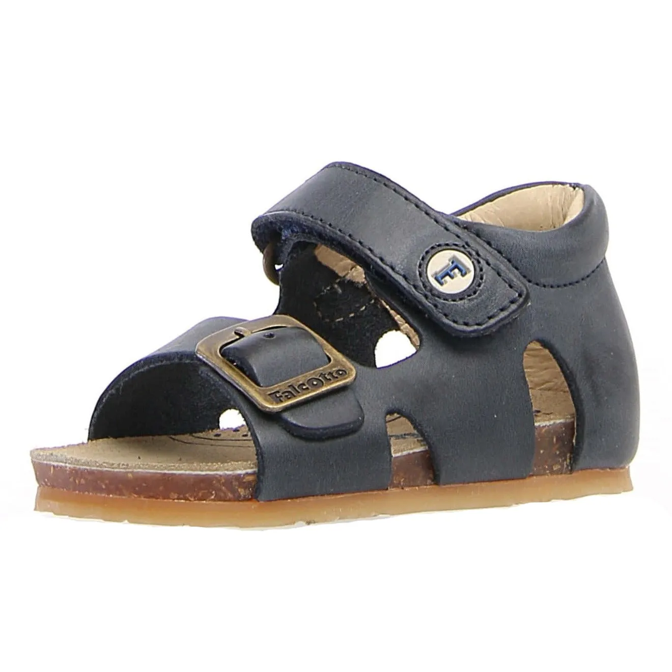 Falcotto Boy's and Girl's Bea Open Toe Sandals - Blue Pool Ease