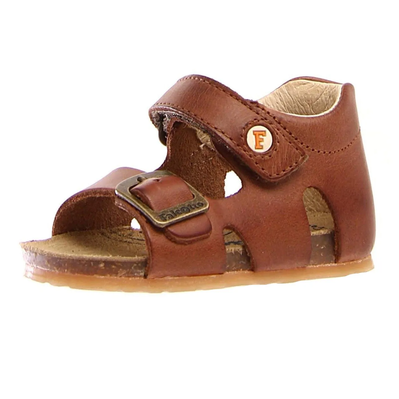 Falcotto Boy's and Girl's Bea Open Toe Sandals - Cuoio City Escape