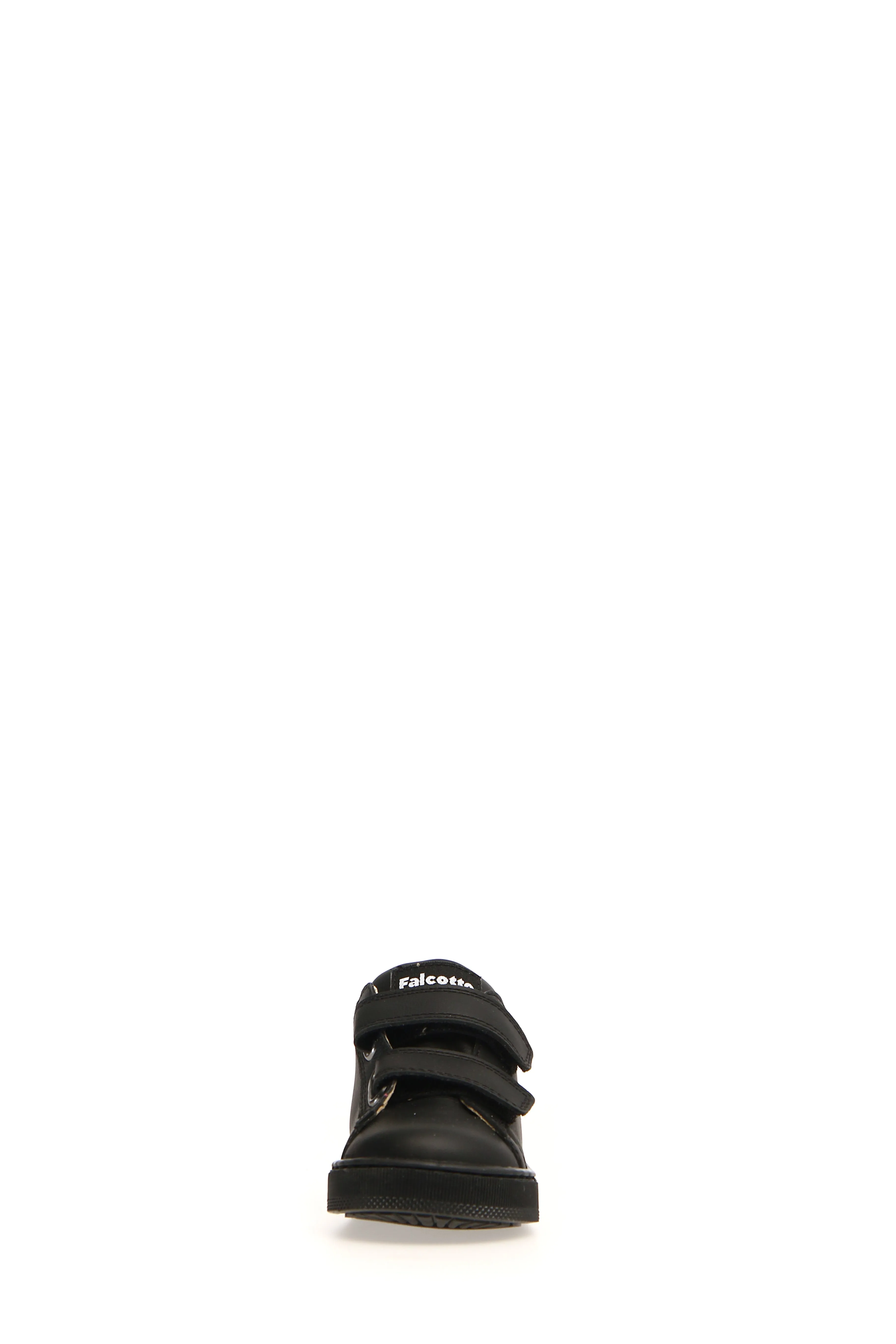 Falcotto Boy's and Girl's New Leryn Calf Sneakers, Black/Taupe no stress