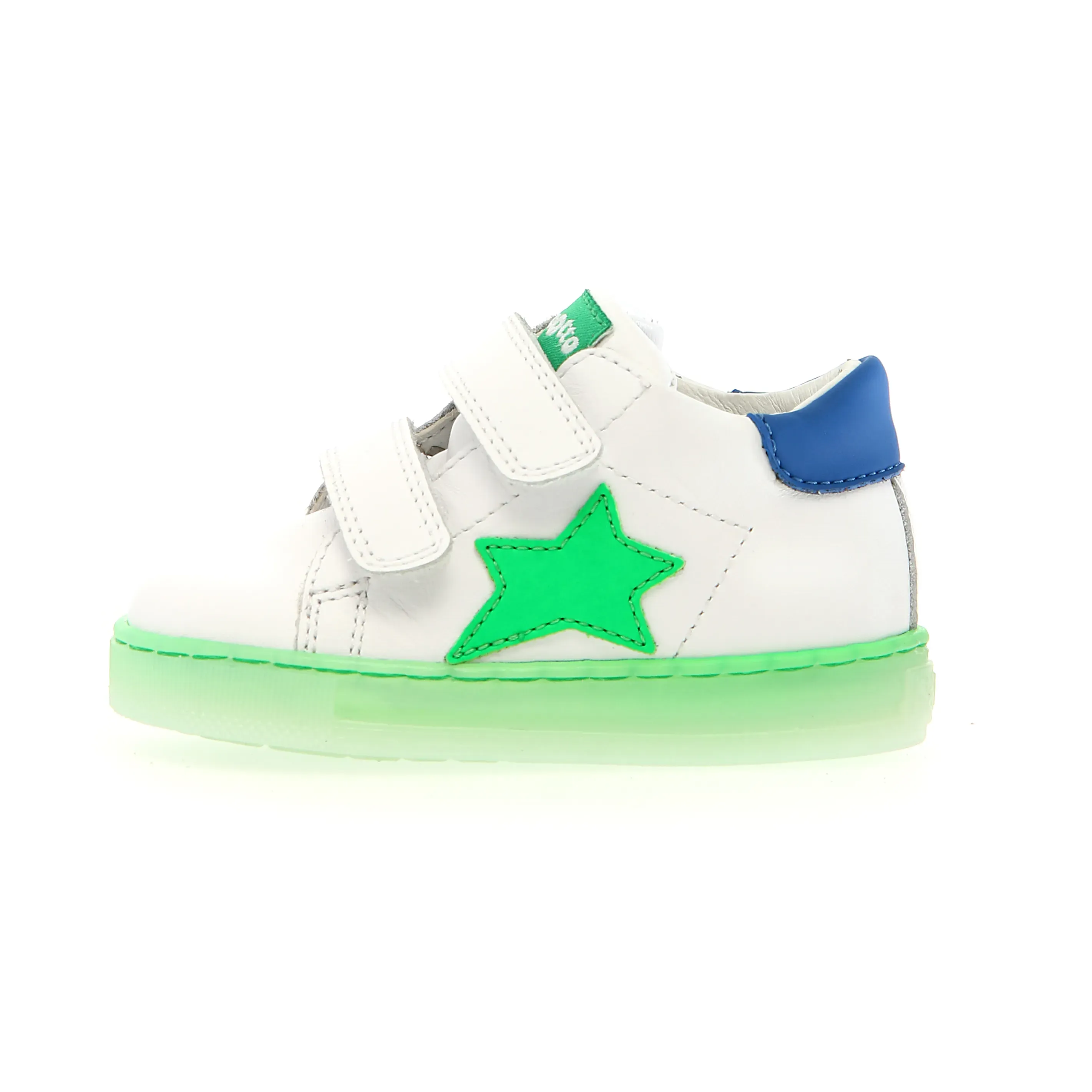 Falcotto Boy's And Girl's Sasha Vl Casual Shoes - White / Green Fluo comfort now