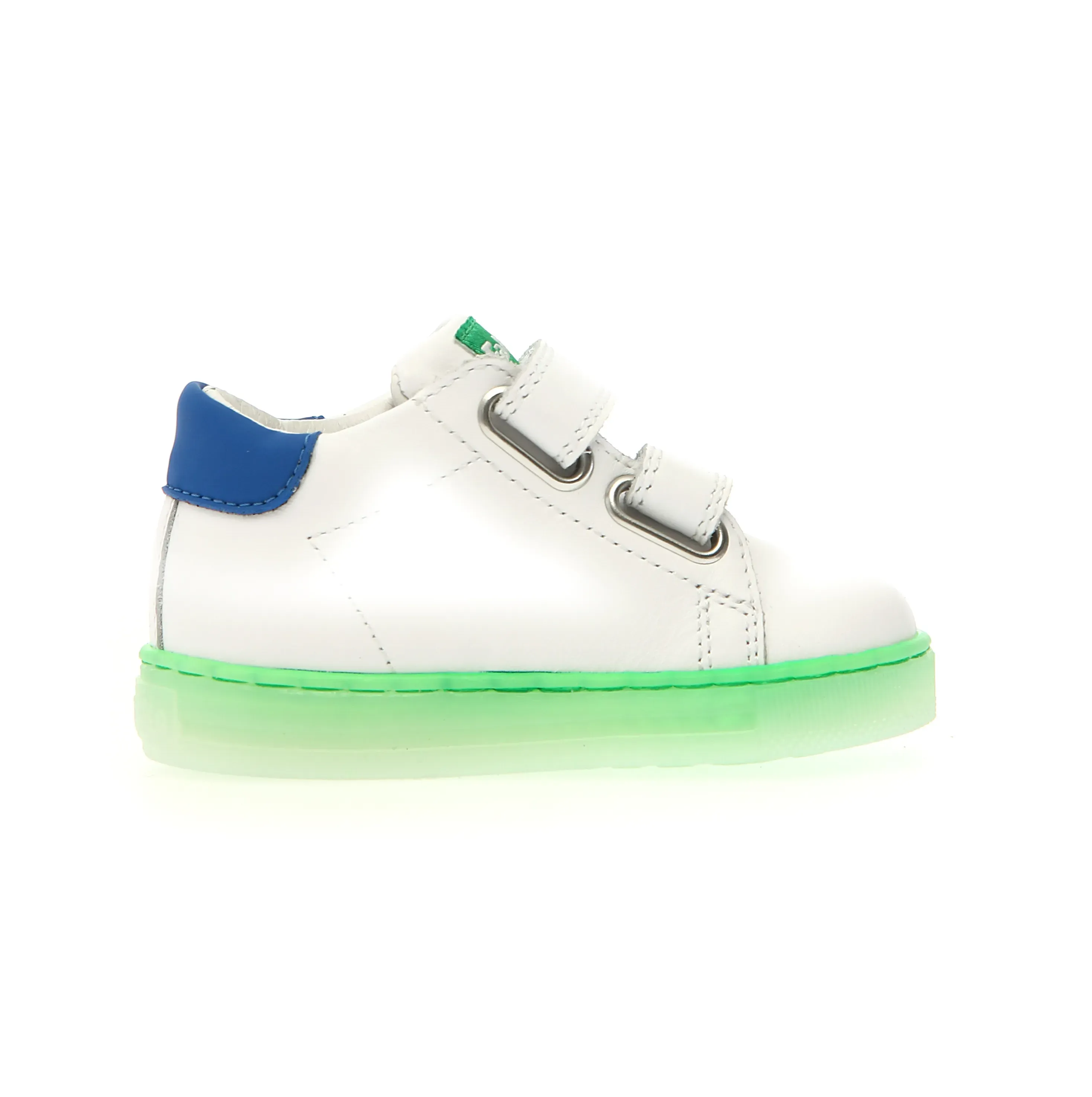 Falcotto Boy's And Girl's Sasha Vl Casual Shoes - White / Green Fluo go light
