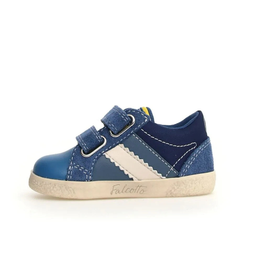 Falcotto Boy's Kilde Low Vl Casual Shoes- Azure / Celeste / Navy soft soul