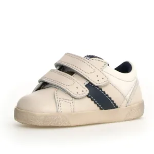 Falcotto Boy's Kilde Low Vl Casual Shoes - Milk / Navy simple feel