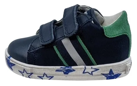 Falcotto Boy's New Leryn Fashion Sneakers, Navy/Verde hang out