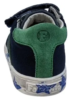 Falcotto Boy's New Leryn Fashion Sneakers, Navy/Verde light step