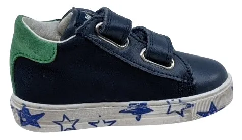 Falcotto Boy's New Leryn Fashion Sneakers, Navy/Verde daily chill
