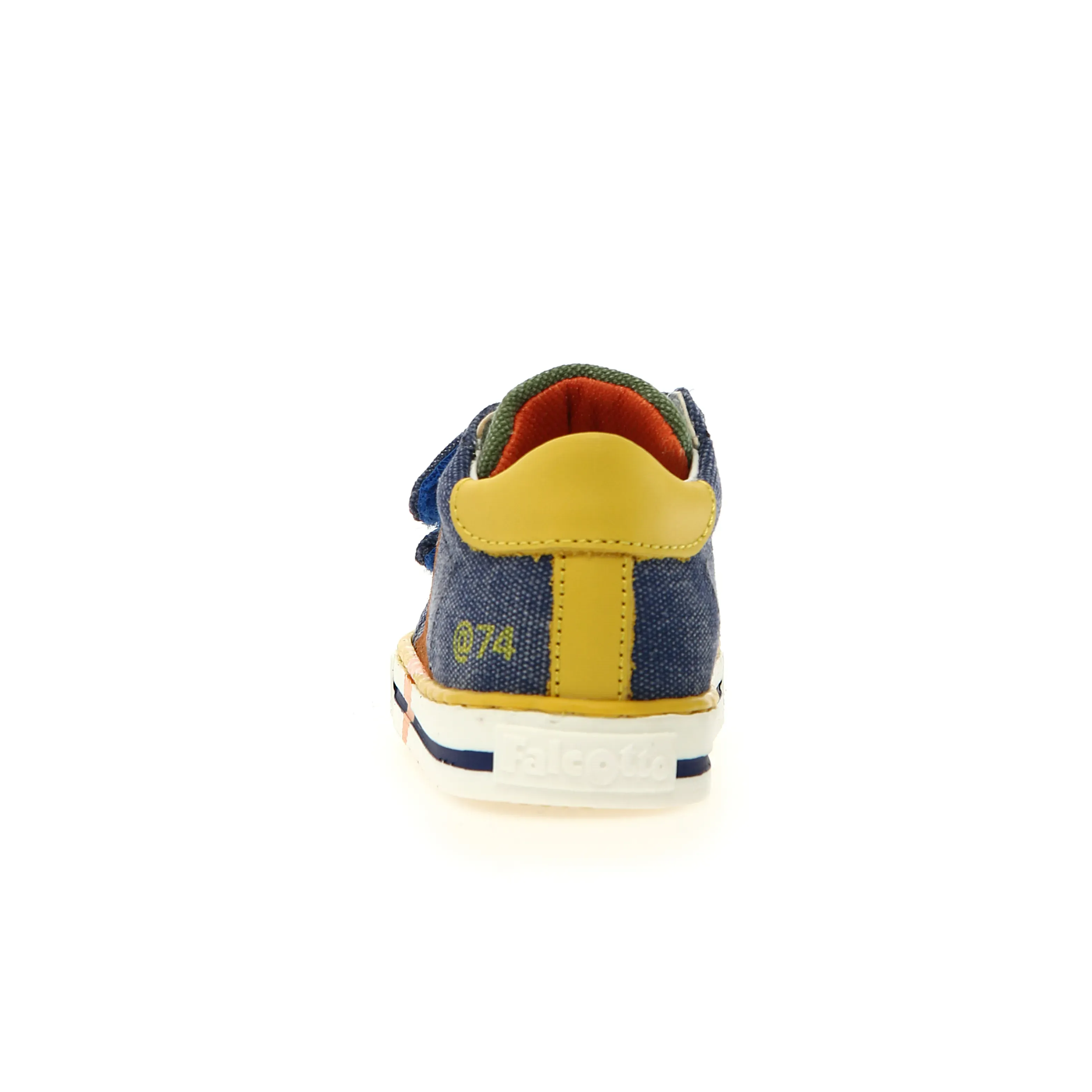 Falcotto Boy's Salazar 3 Vl Casual Shoes - Azure / Yellow / Orange pace light