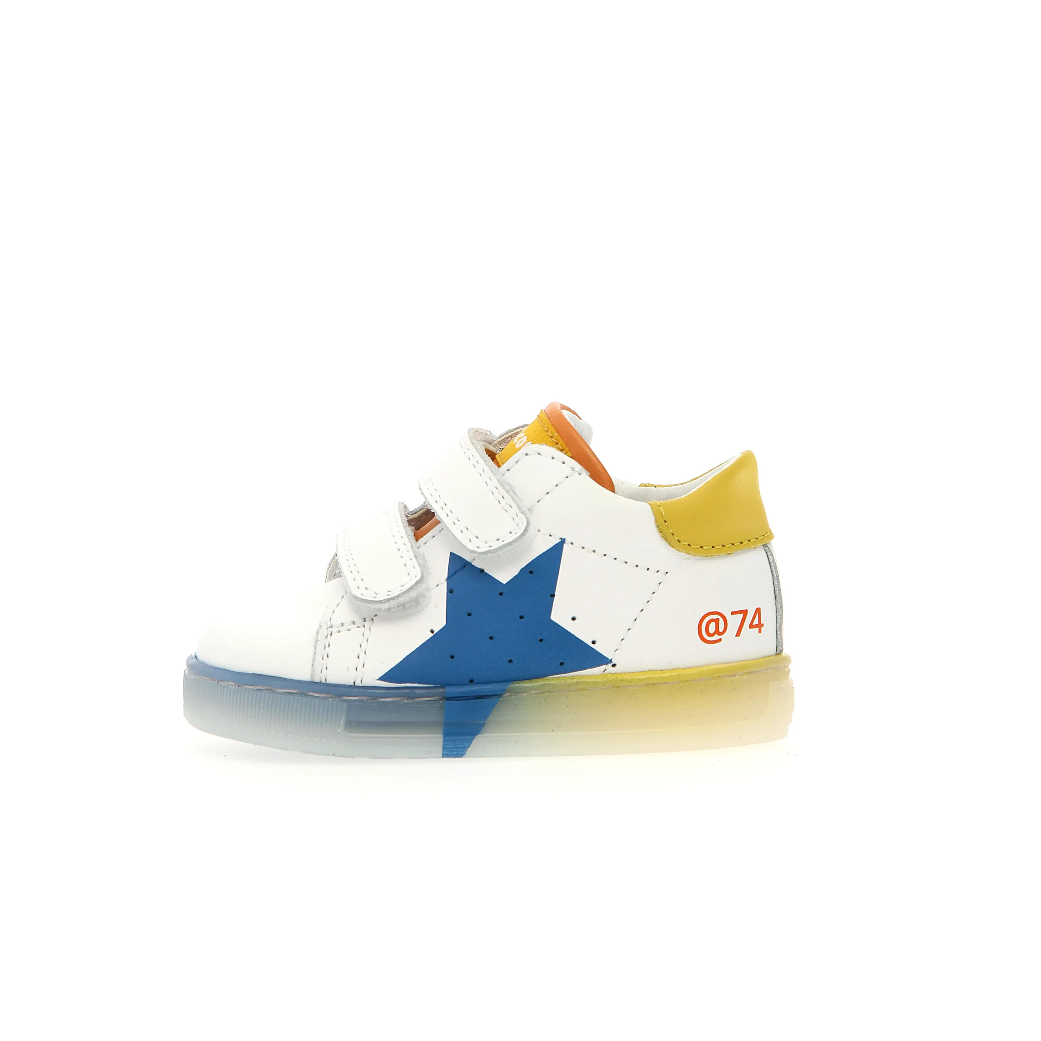 Falcotto Boy's Salazar 3 Vl Casual Shoes - White / Yellow / Oltremare Wild Trail