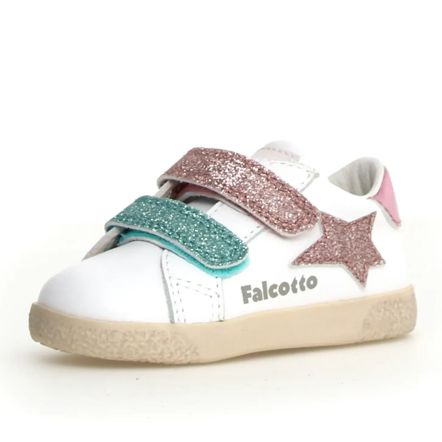 Falcotto Girl's Alnoite 2 Vl Casual Shoes - White / Pink weekend feel