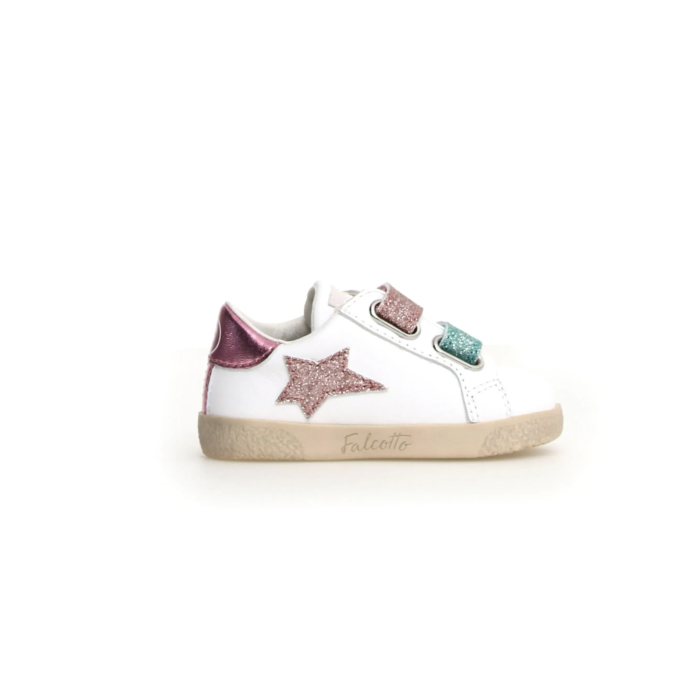 Falcotto Girl's Alnoite 2 Vl Casual Shoes - White / Pink slow mood
