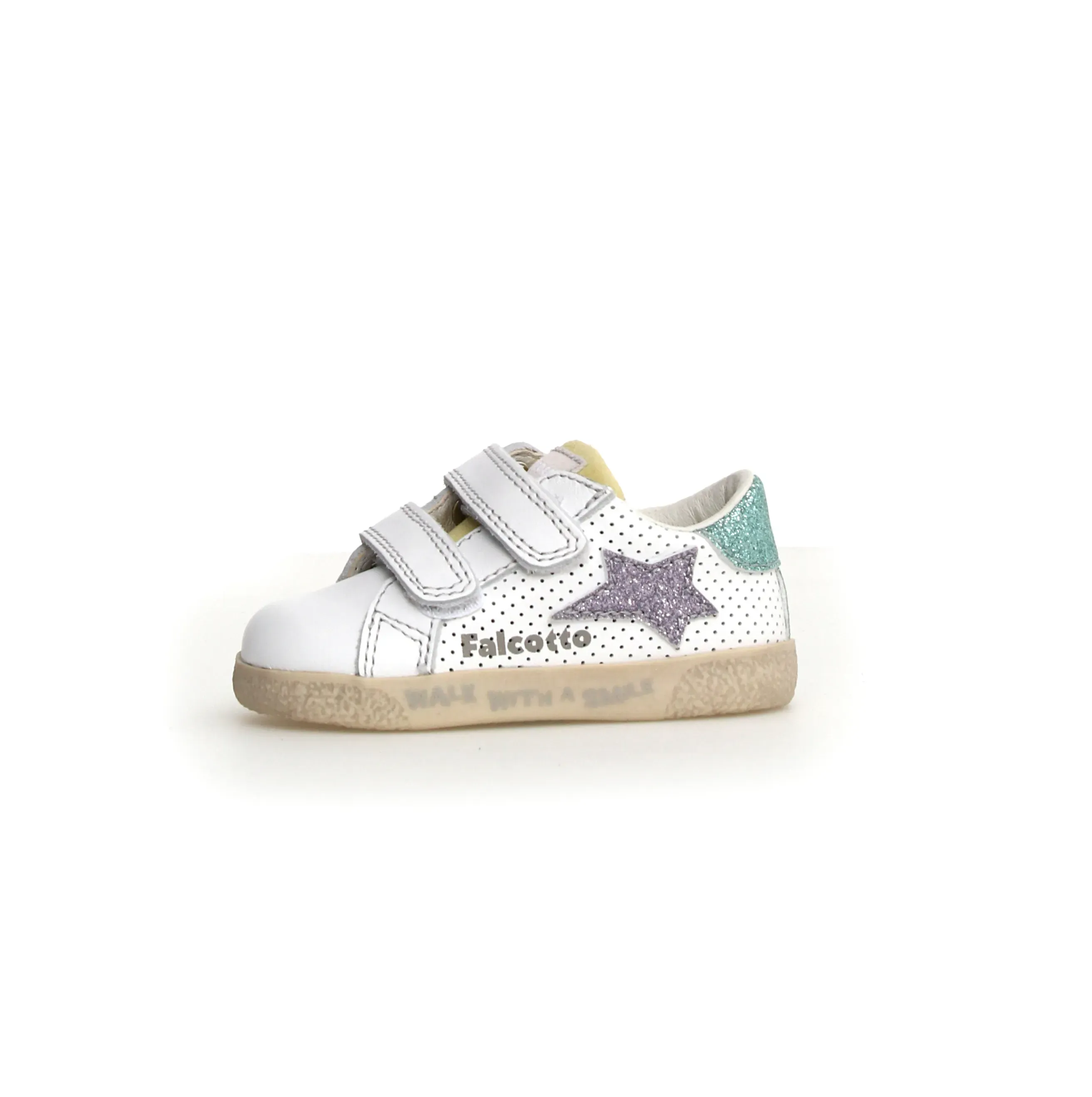 Falcotto Girl's Alnoite 2 Vl Casual Shoes - White cool twist
