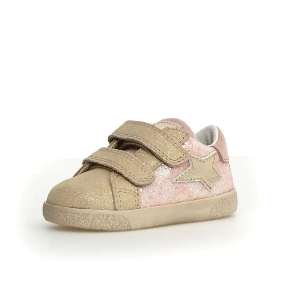 Falcotto Girl's Alnoite 2 Vl Sneakers - Platinum / Cipria comfy street