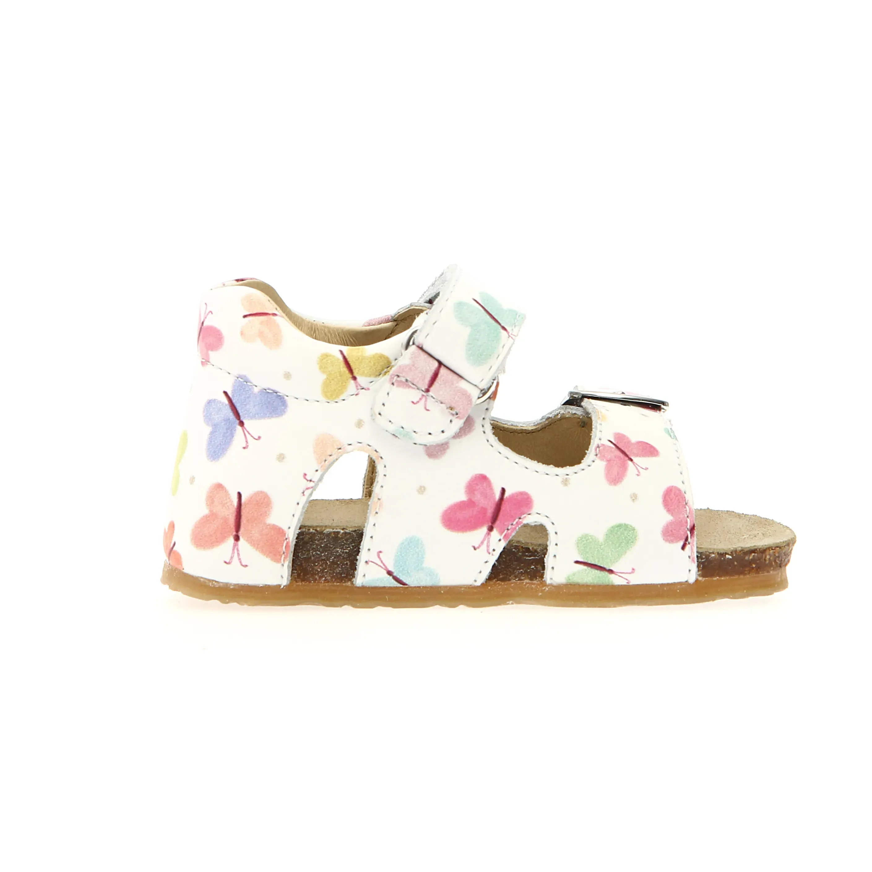Falcotto Girl's Bea Sandals - White / Multi Happy Soles
