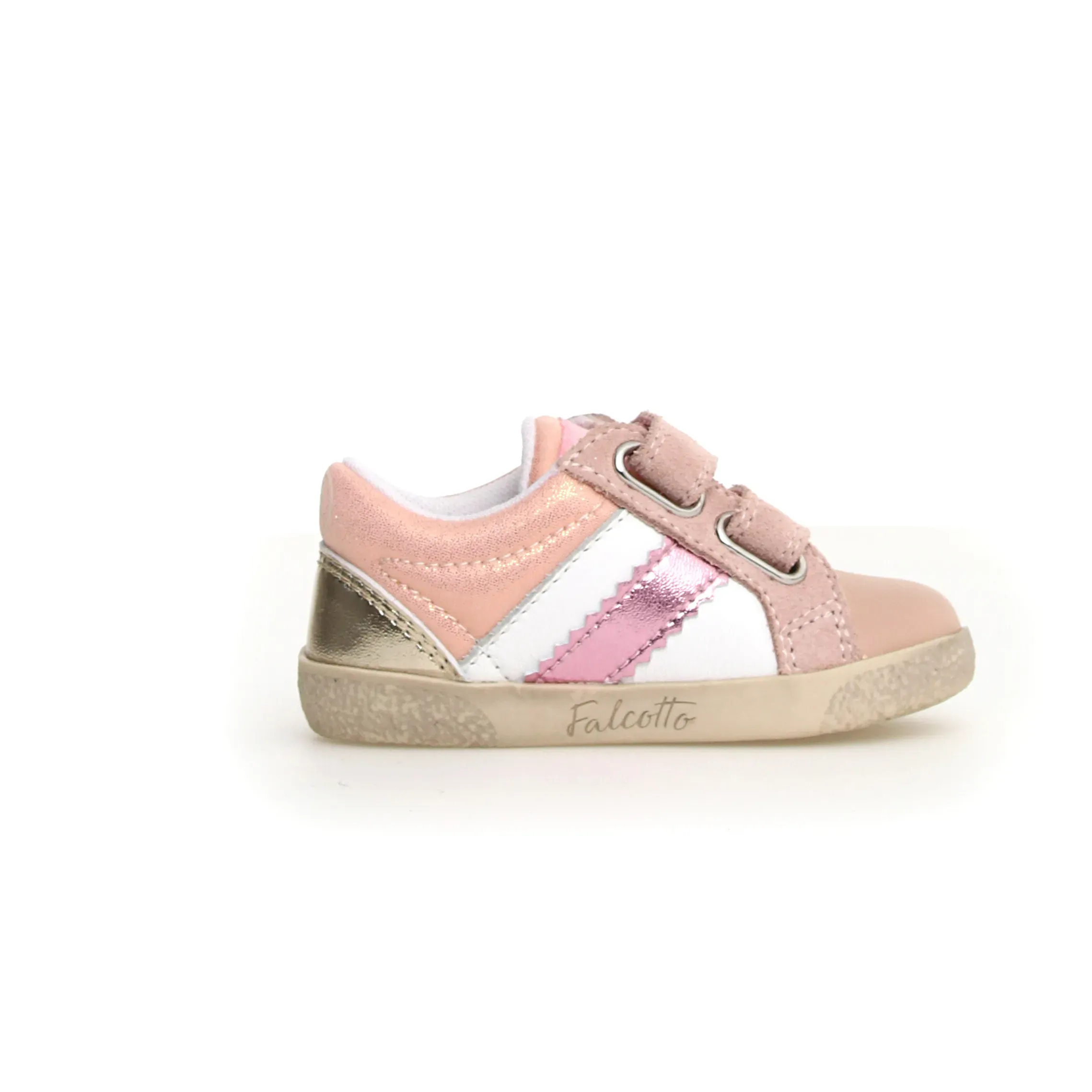 Falcotto Girl's Kilde Low Vl Casual Shoes - Metallic Cipria / White / Platinum walk long