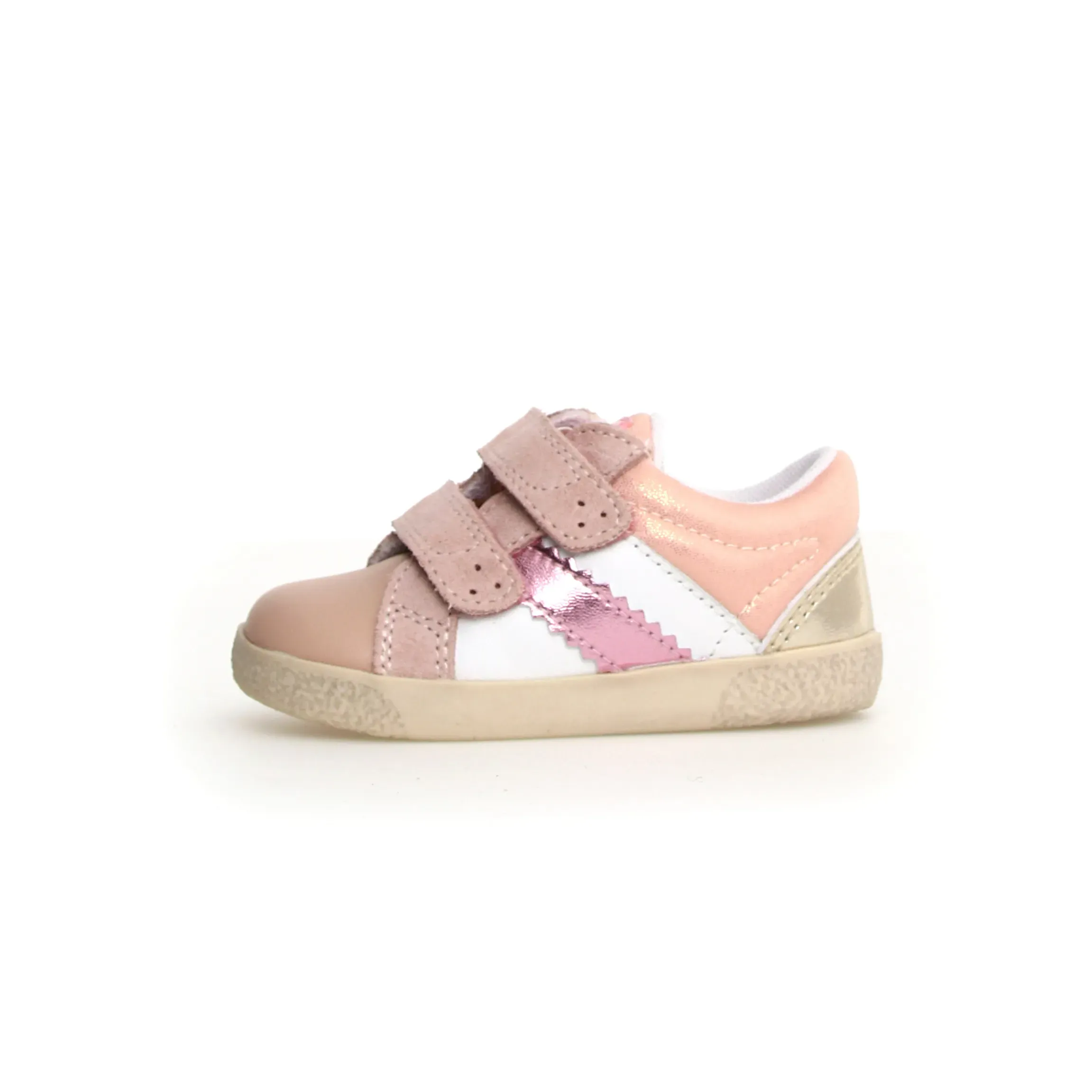 Falcotto Girl's Kilde Low Vl Casual Shoes - Metallic Cipria / White / Platinum edge daily