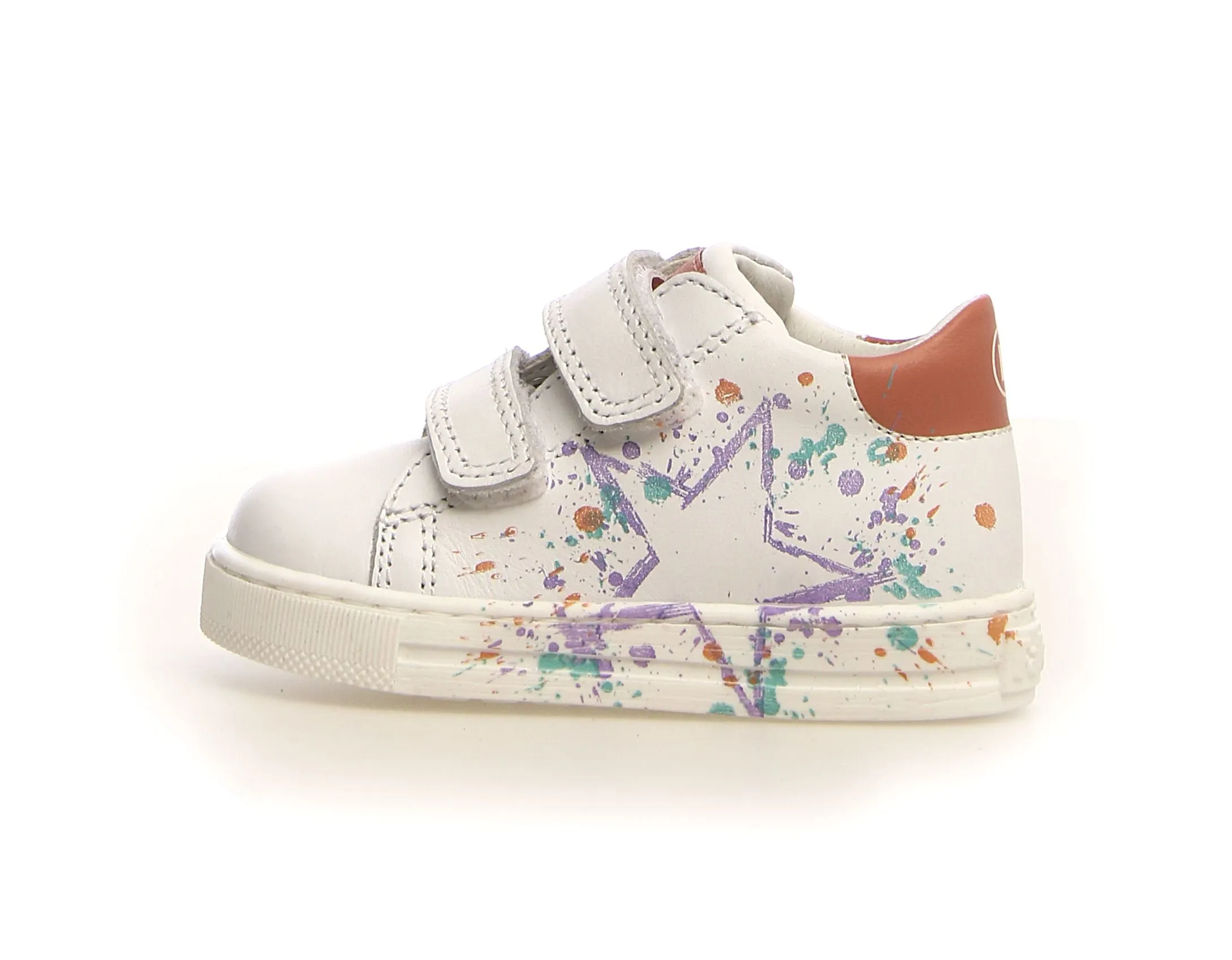 Falcotto Girl's Lacus 2 VL Sneakers - White/Peach casual air