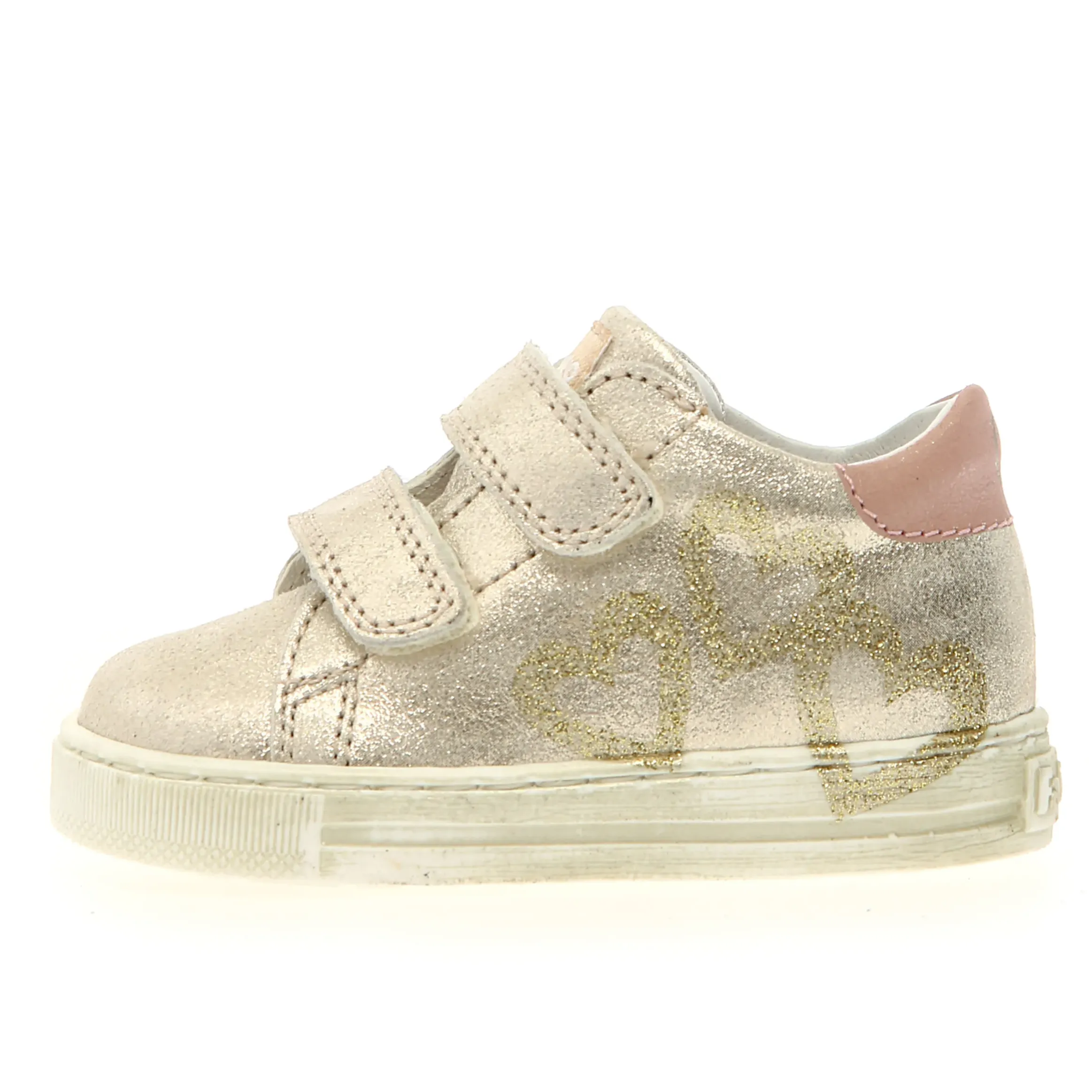 Falcotto Girl's Lovemy Vl Casual Shoes - Platinum / Milk natural feel
