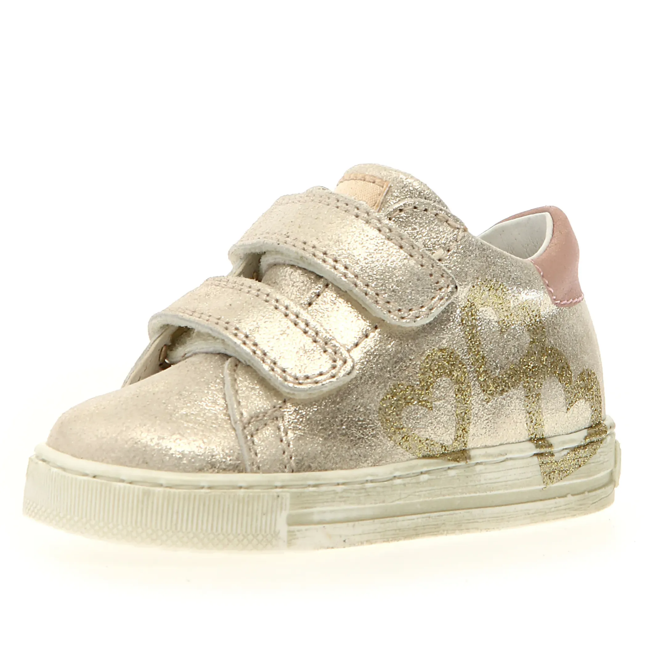 Falcotto Girl's Lovemy Vl Casual Shoes - Platinum / Milk feet happy