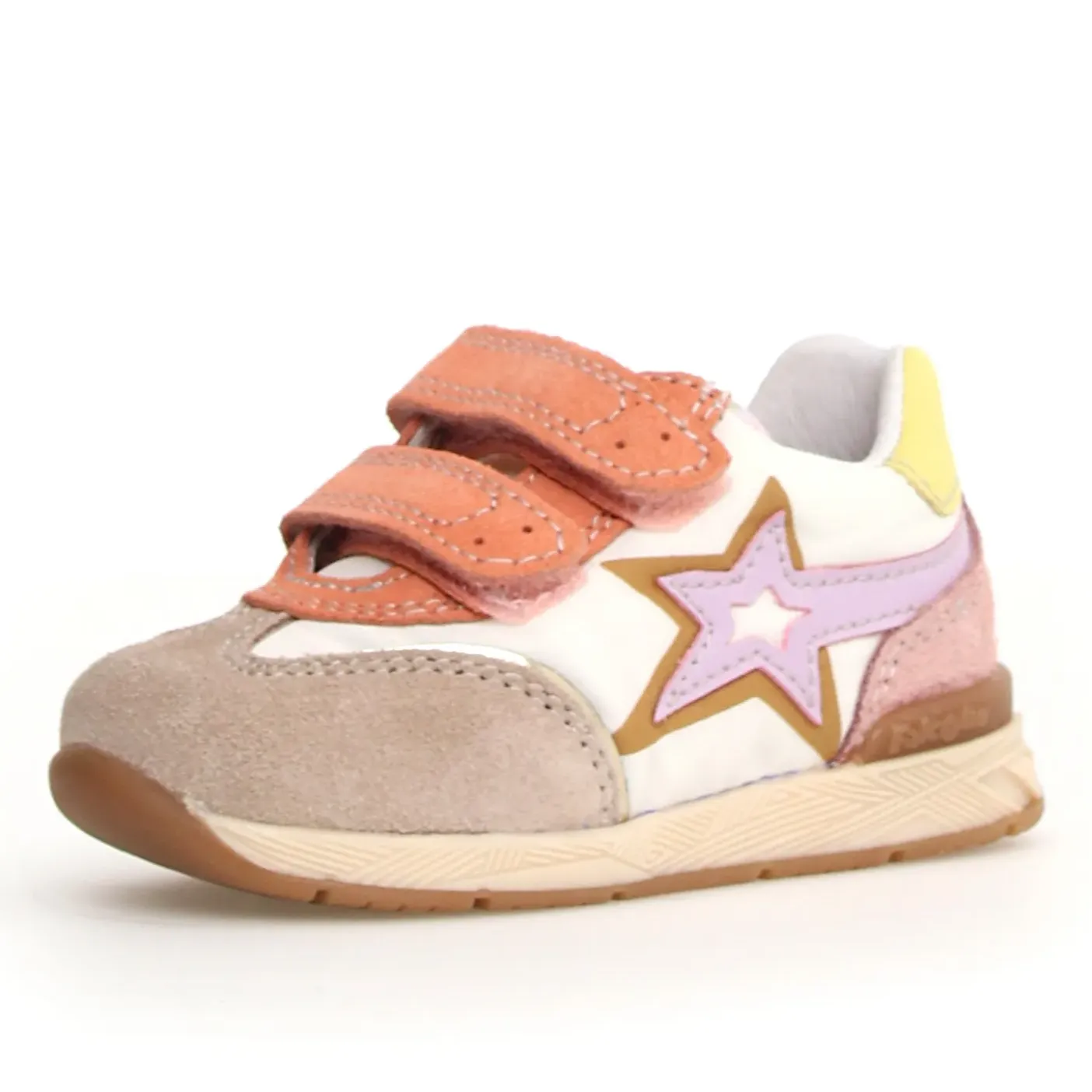 Falcotto Girl's New Ferdi 3 Vl Sneakers - Beige / Milk / Pink easy carry