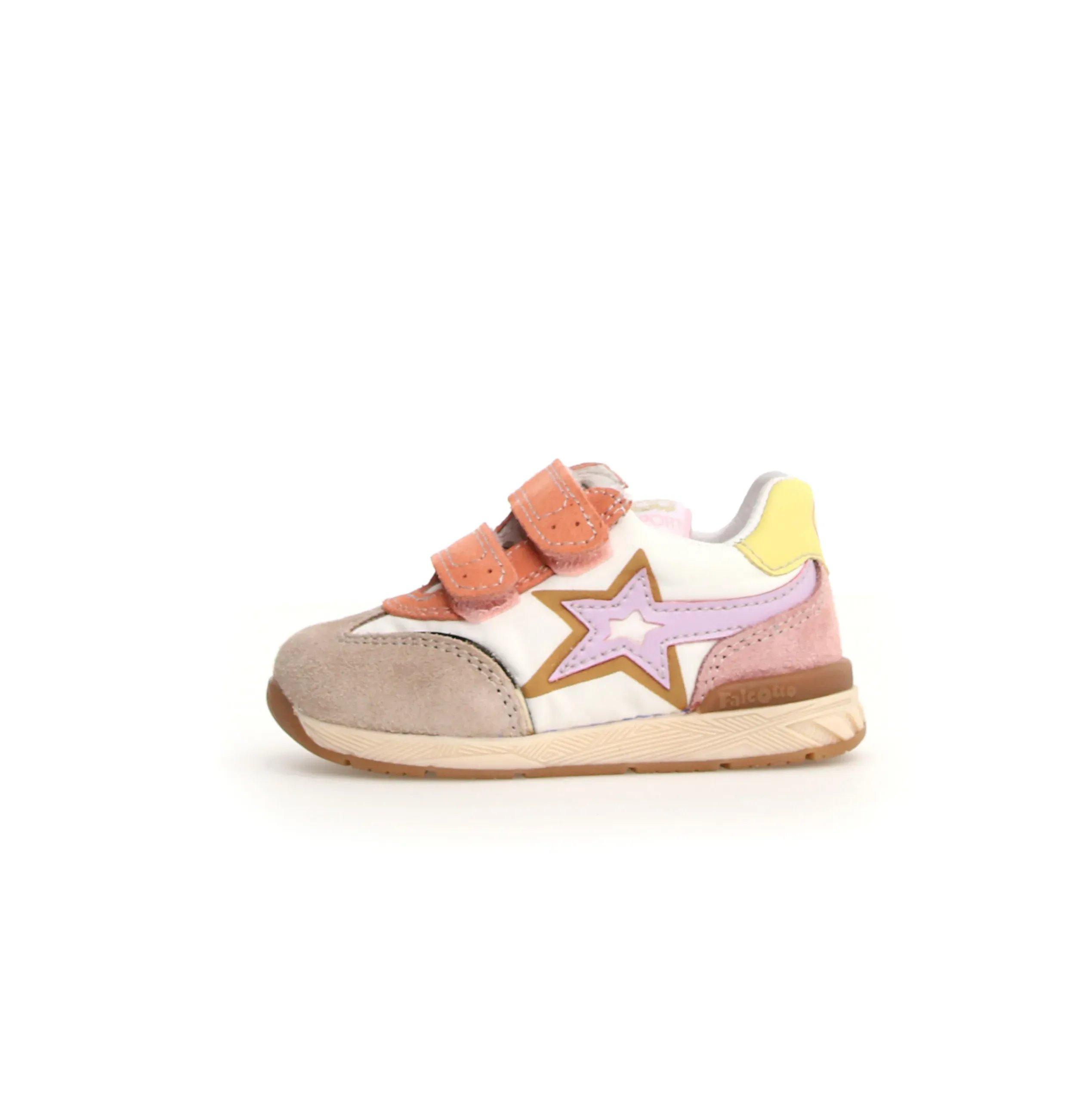 Falcotto Girl's New Ferdi 3 Vl Sneakers - Beige / Milk / Pink quick slip
