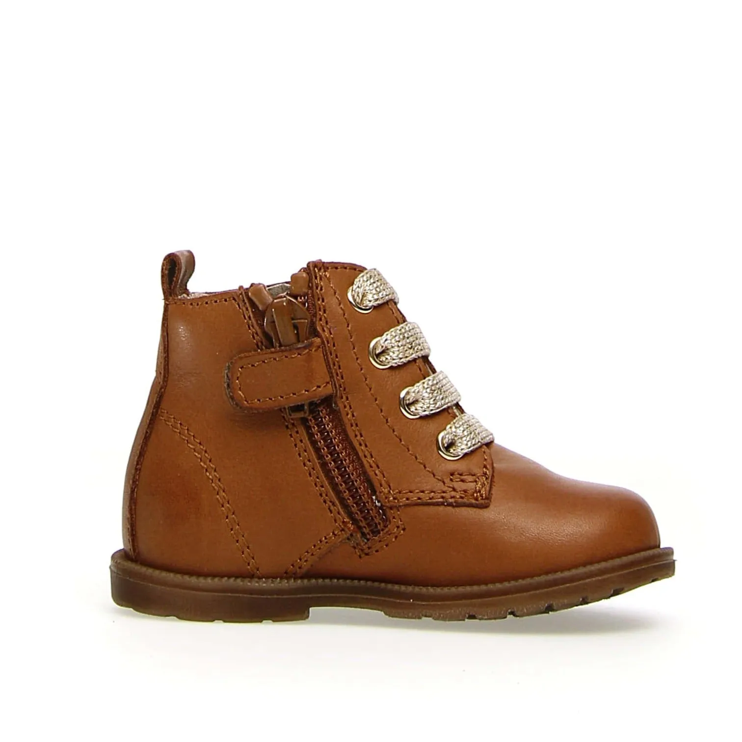Falcotto Girl's Robin Spazz Shoes, Cognac Lace Lurex wander light