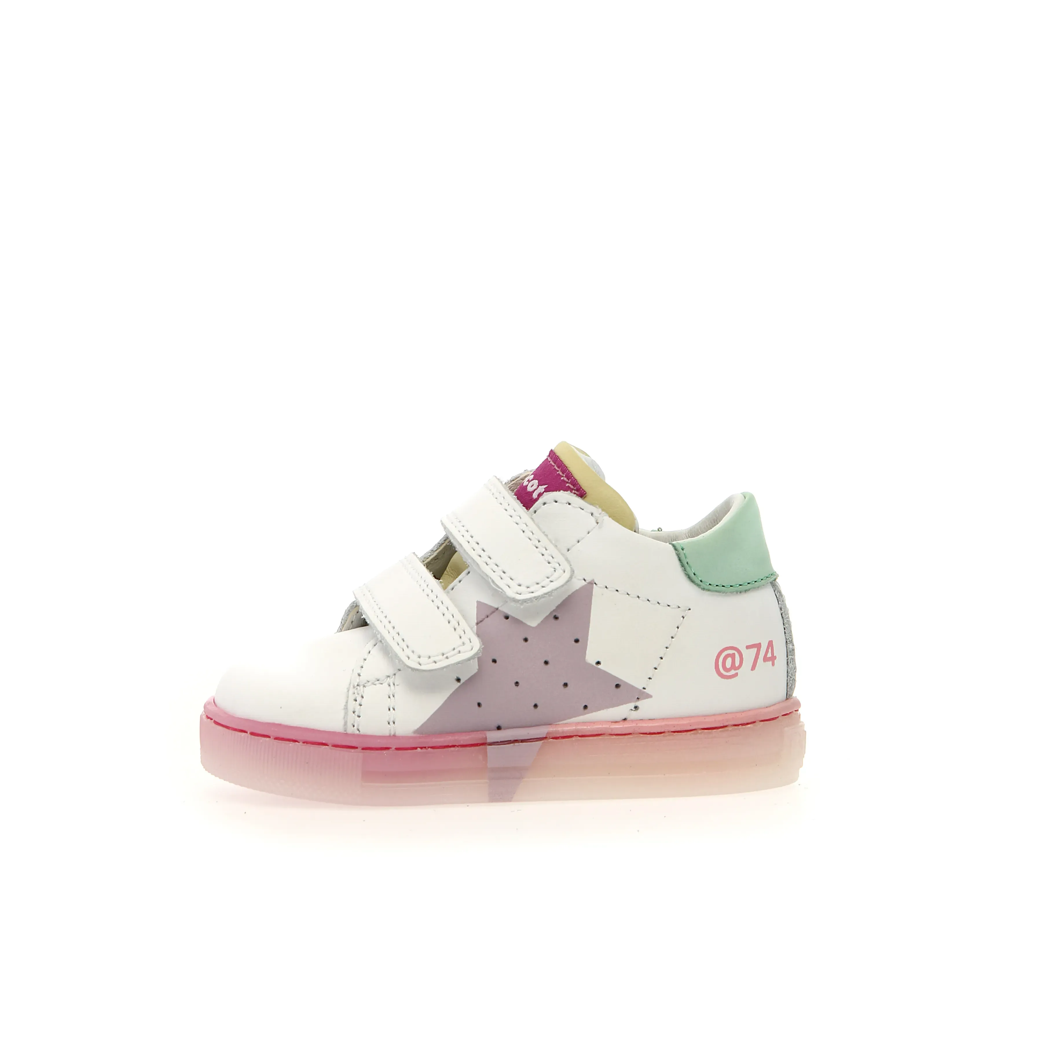 Falcotto Girl's Salazar 3 Vl Casual Shoes - White / Mint / Lilac fit work