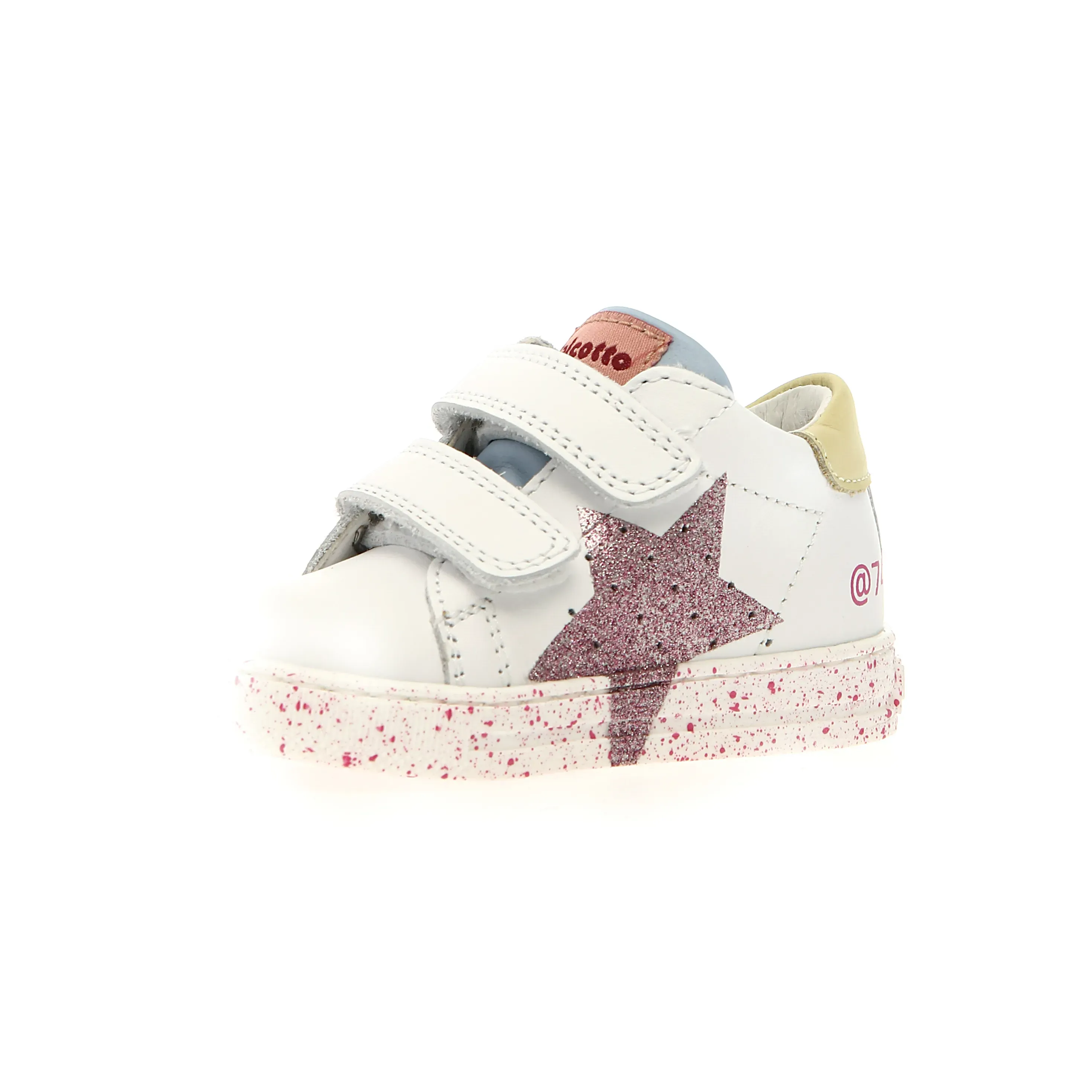 Falcotto Girl's Salazar 3 Vl Casual Shoes - White / Paglia / Pink smart soft