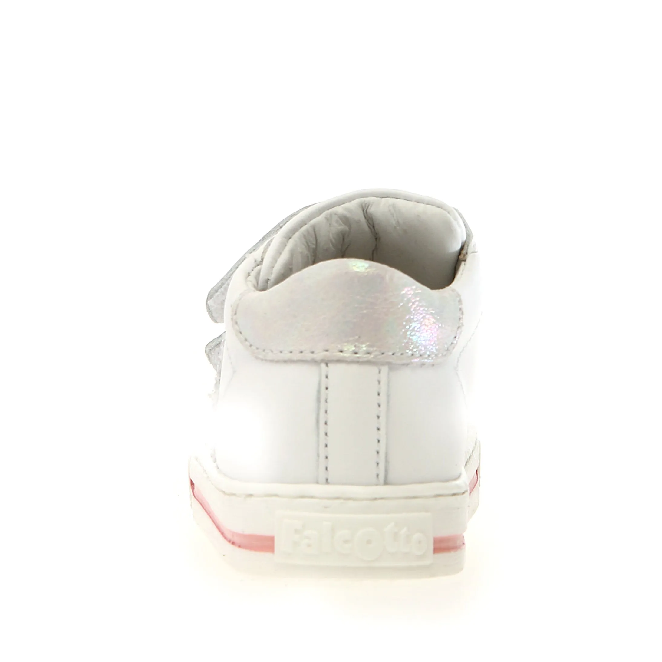 Falcotto Girl's Sasha Vl Casual Shoes - White / Pink / White anti slip