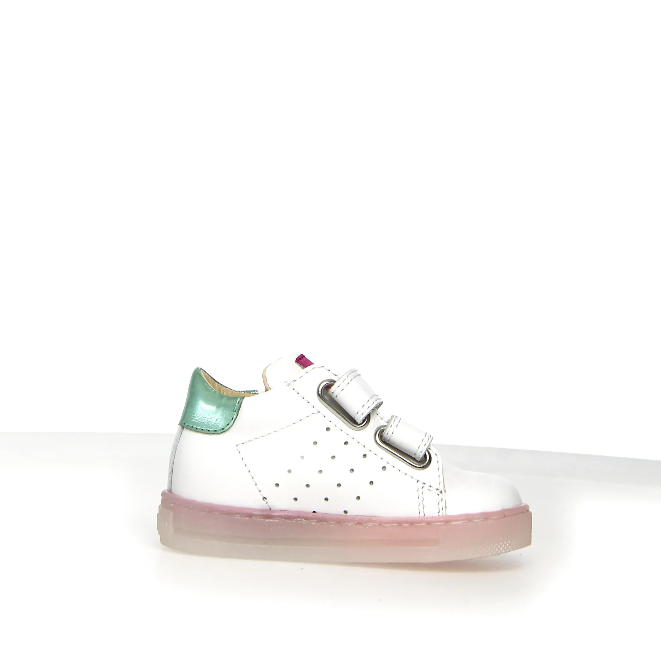 Falcotto Girl's Venus Vl Casual Shoes - White / Green city break