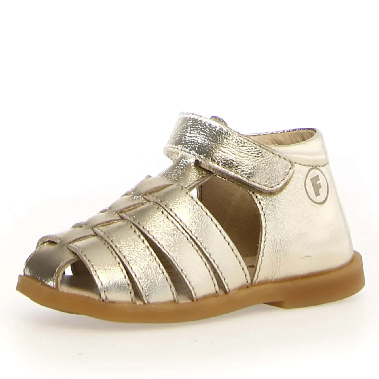 Falcotto Girl's Wakatobi Sandals - Metallic Platinum Calm Steps