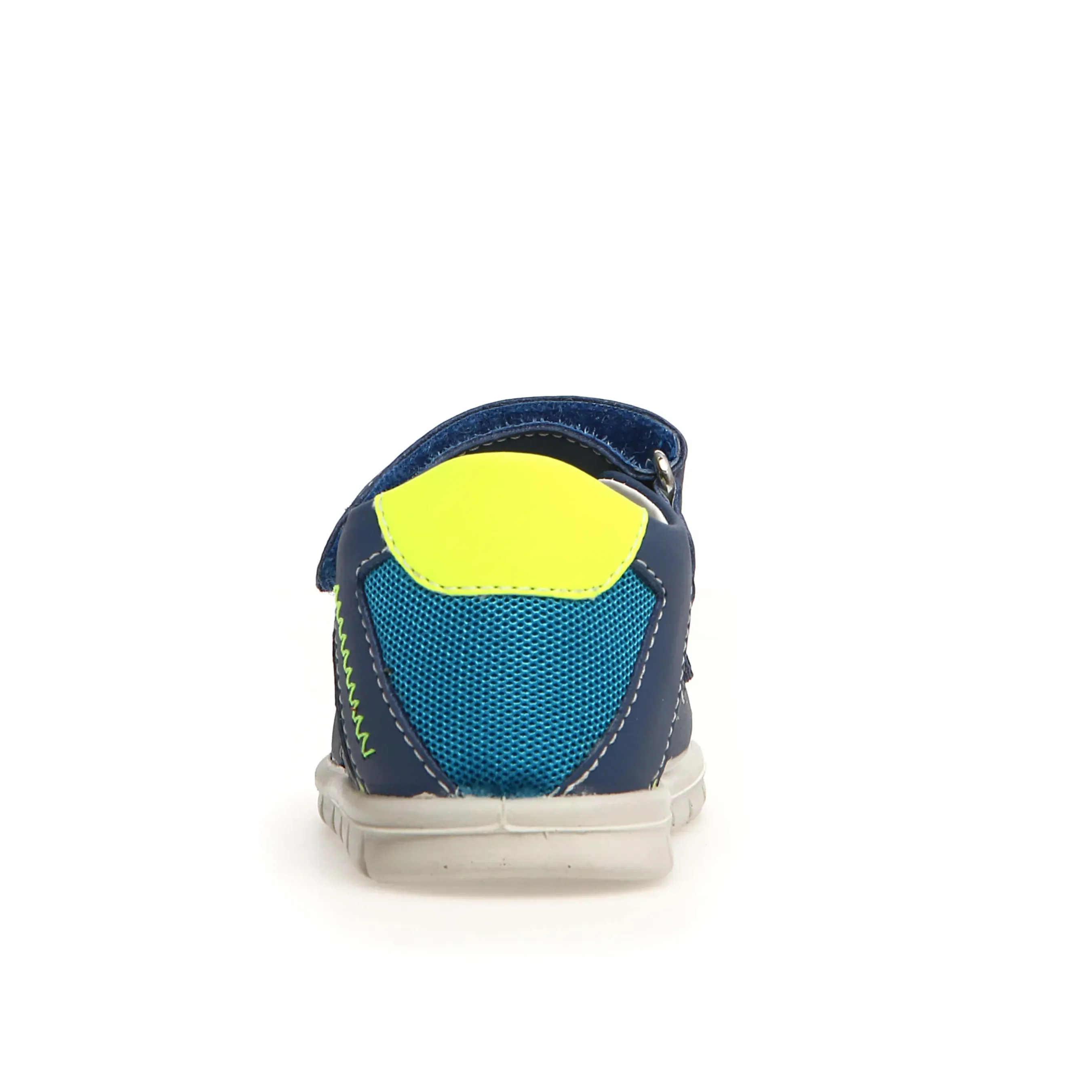Falcotto Glimmery Boy's and Girl's Sandals - Azure/Yellow Fluo Relax Walk