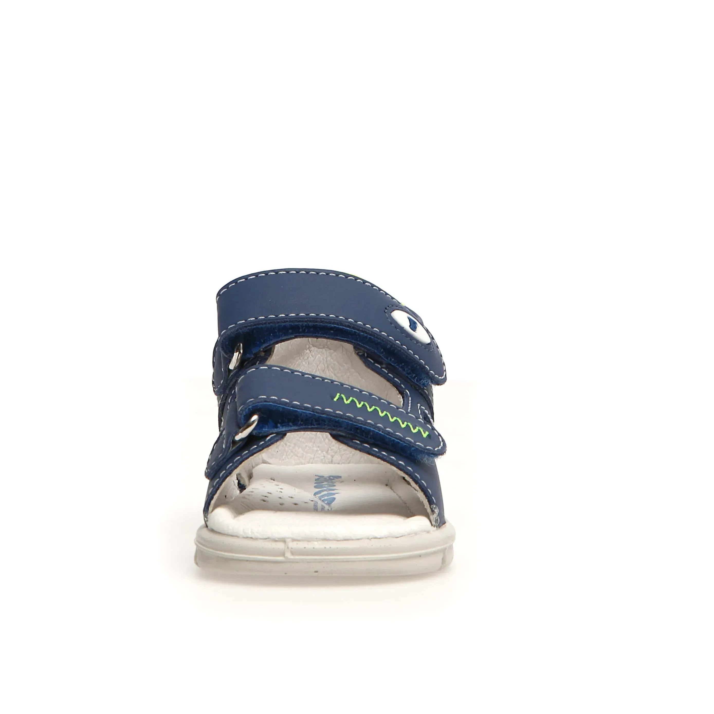 Falcotto Glimmery Boy's and Girl's Sandals - Azure/Yellow Fluo Calm Steps