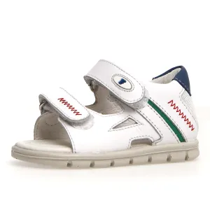 Falcotto Glimmery Boy's and Girl's Sandals - White/Azure Trail Mood