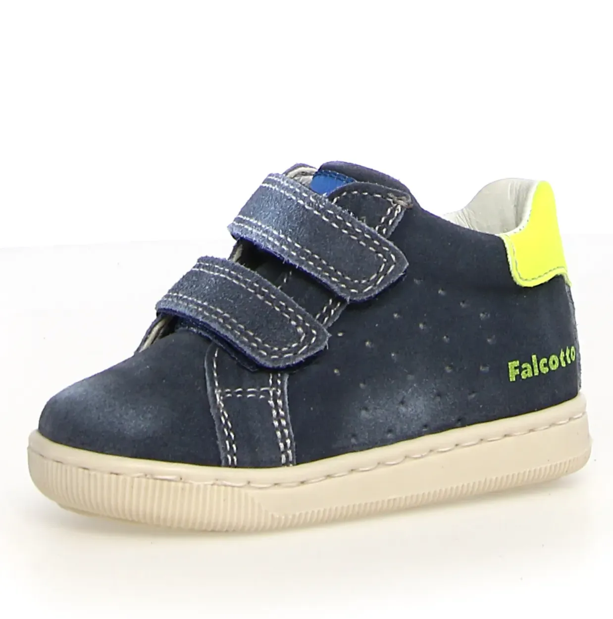 Falcotto Kiner Vl Boy's Casual Shoes - Navy/Yellow work chill