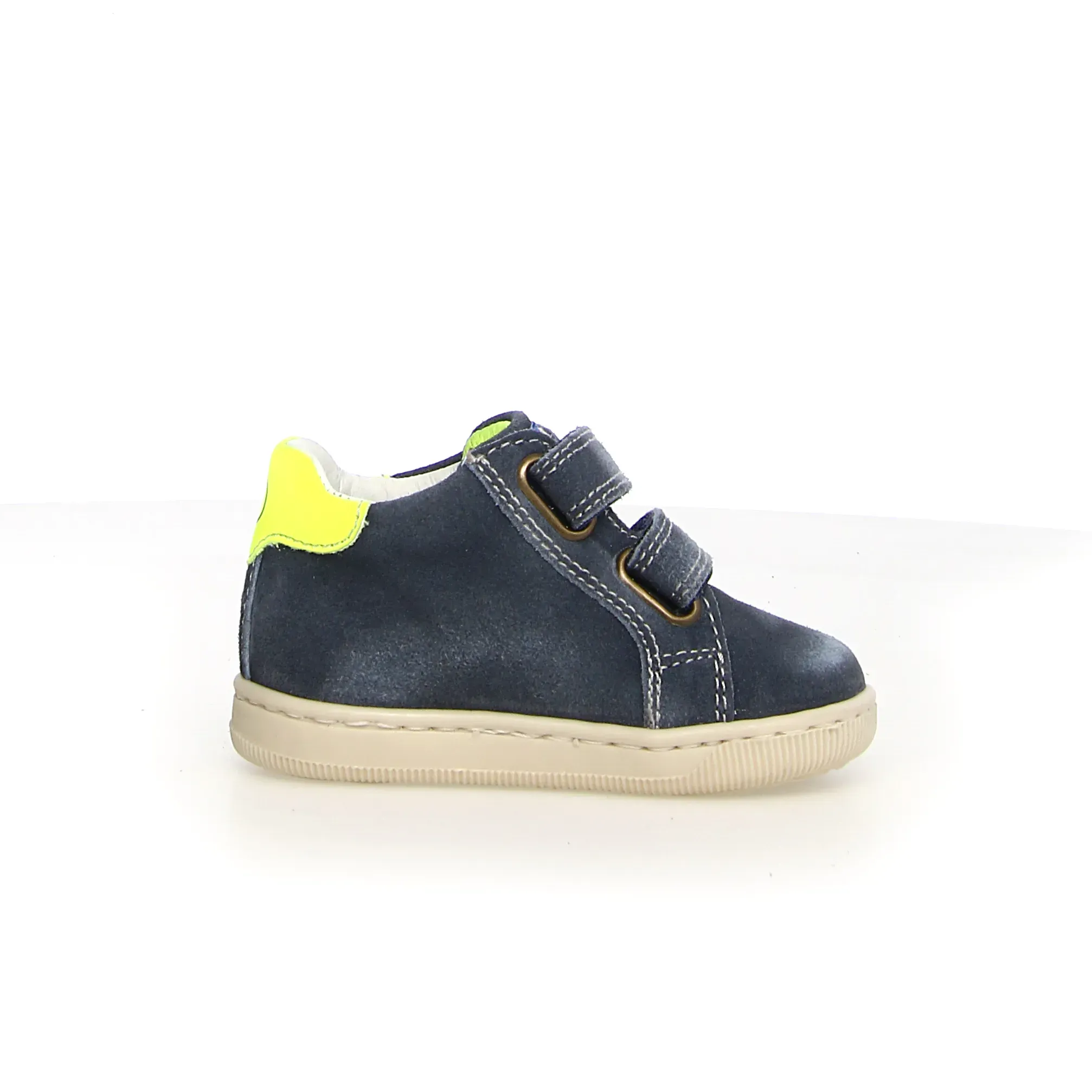 Falcotto Kiner Vl Boy's Casual Shoes - Navy/Yellow rest time
