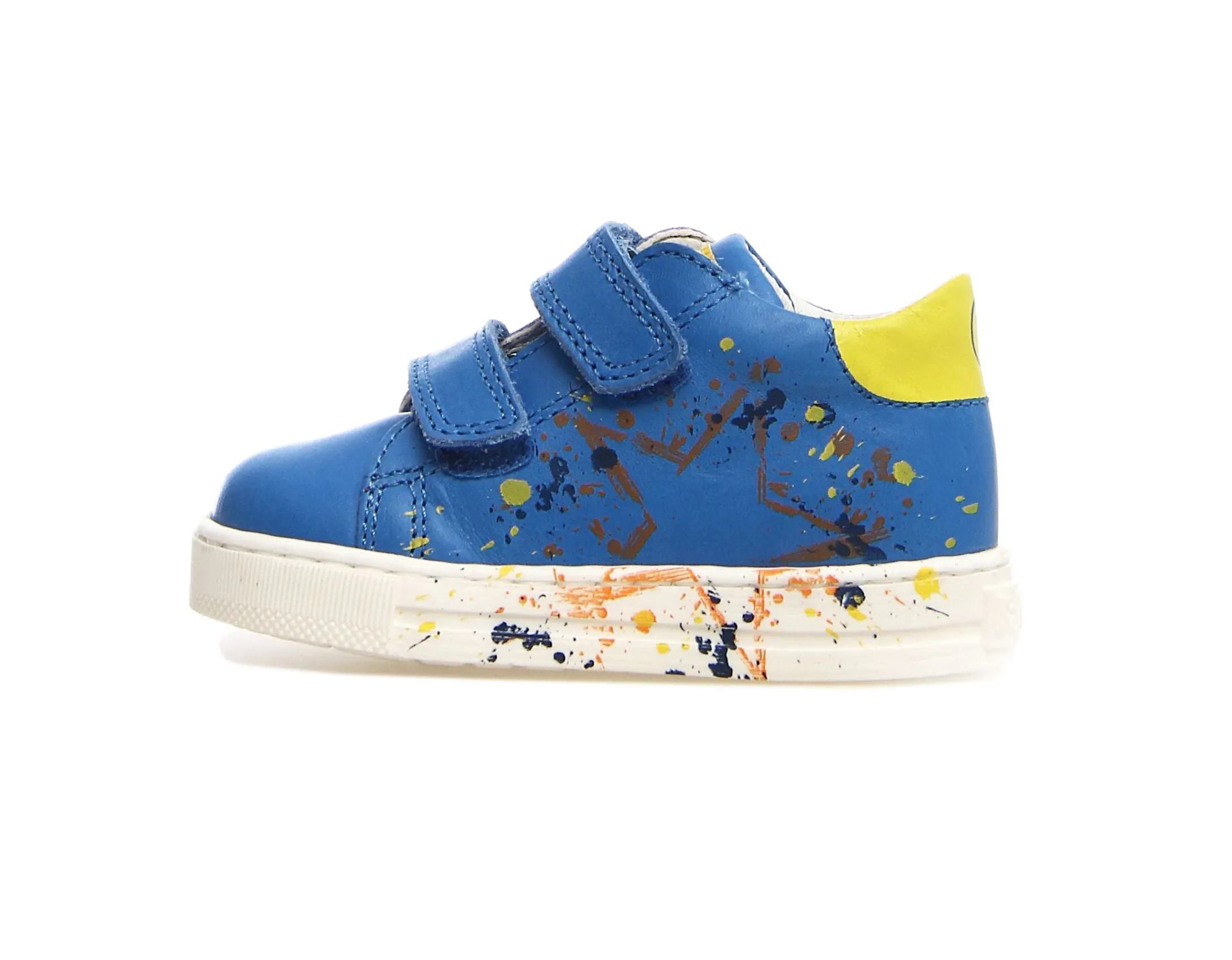 Falcotto Lacus 2 VL Boy's Sneakers - Oltremare/Yellow soft lining
