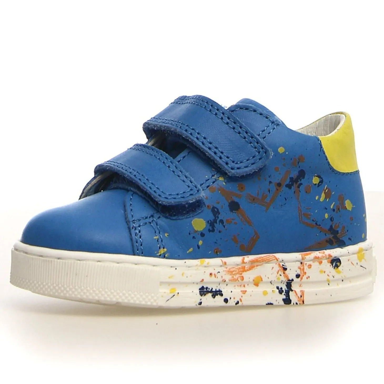 Falcotto Lacus 2 VL Boy's Sneakers - Oltremare/Yellow clean look