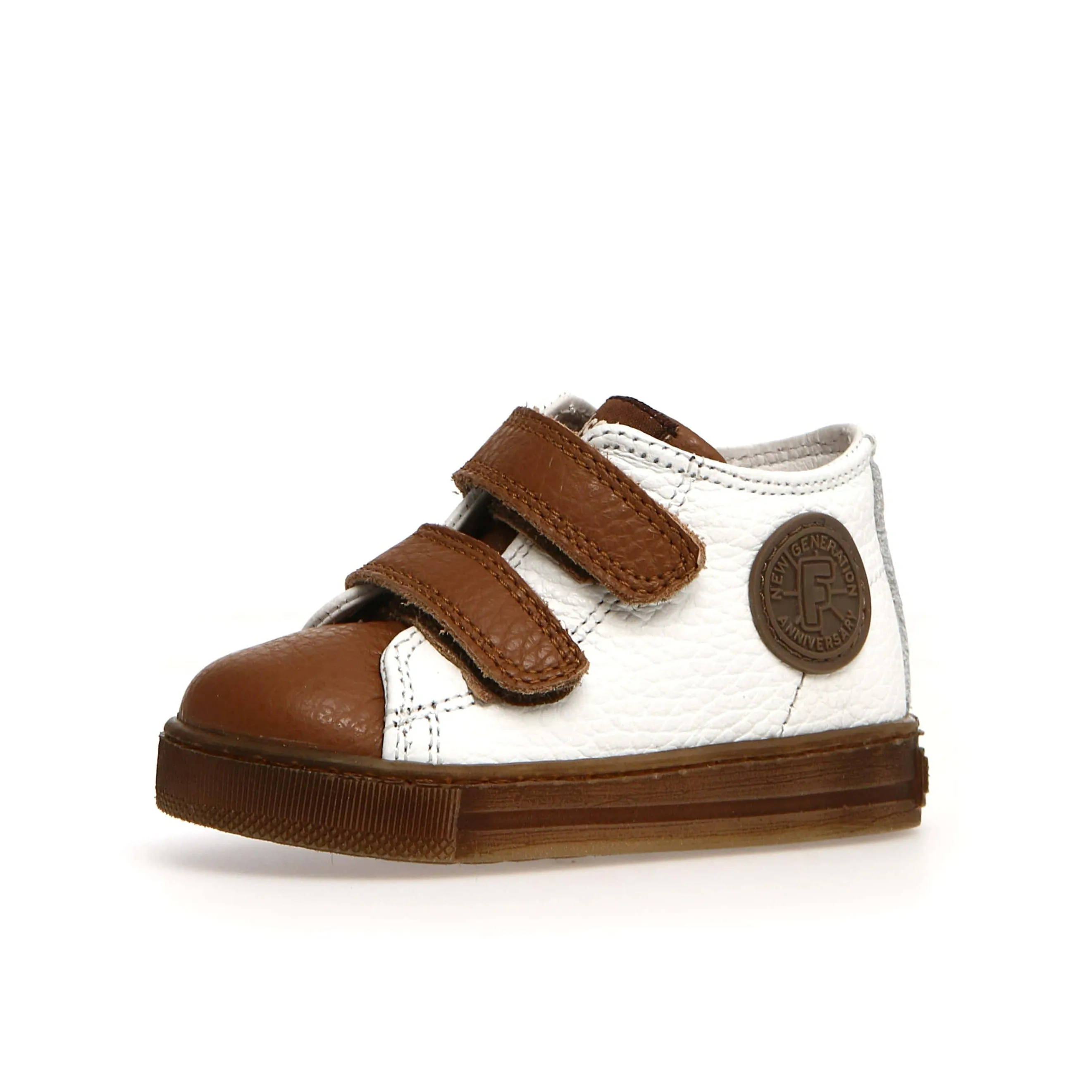 Falcotto Michael Boy's Sneakers - White/Cognac comfy edge