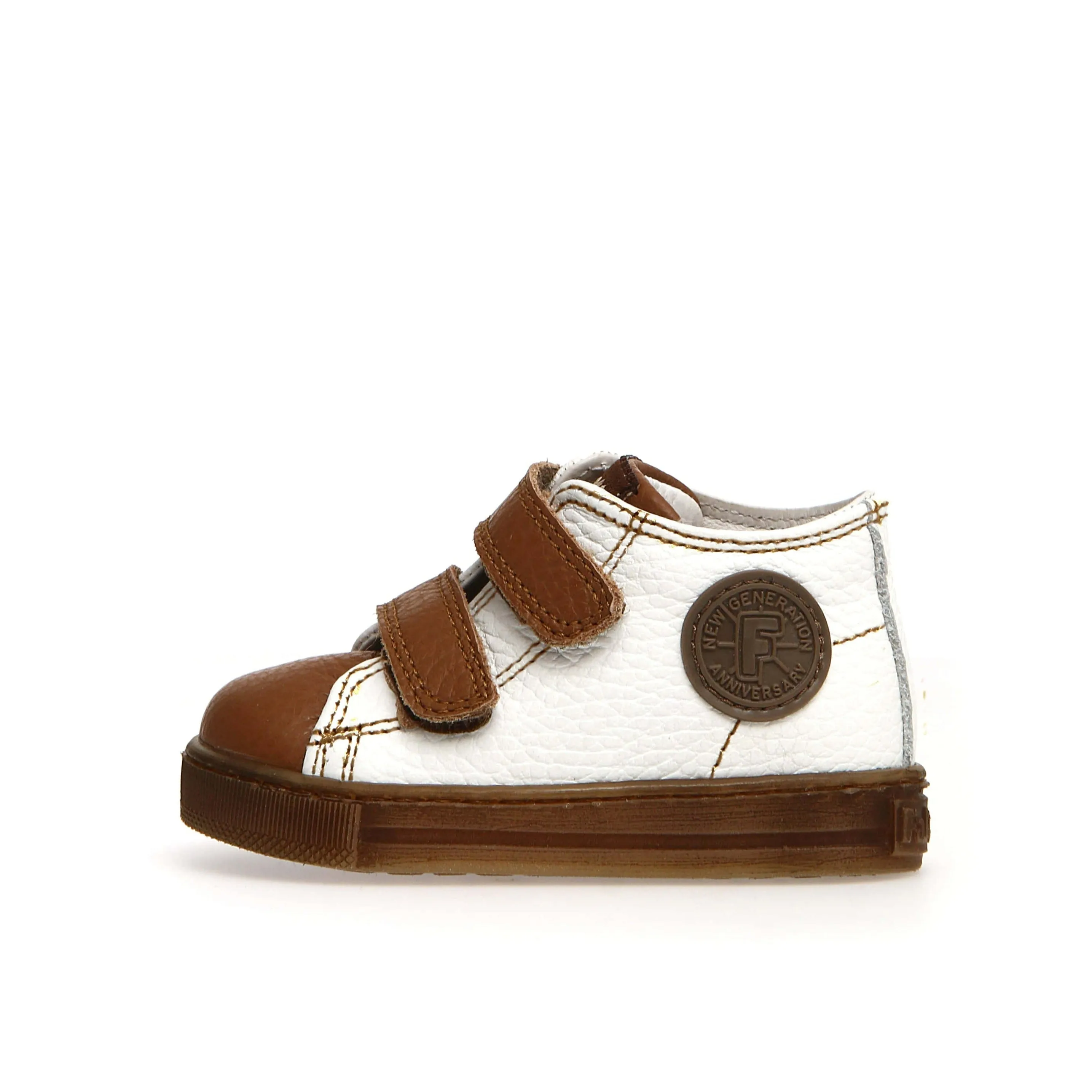 Falcotto Michael Boy's Sneakers - White/Cognac metro edge