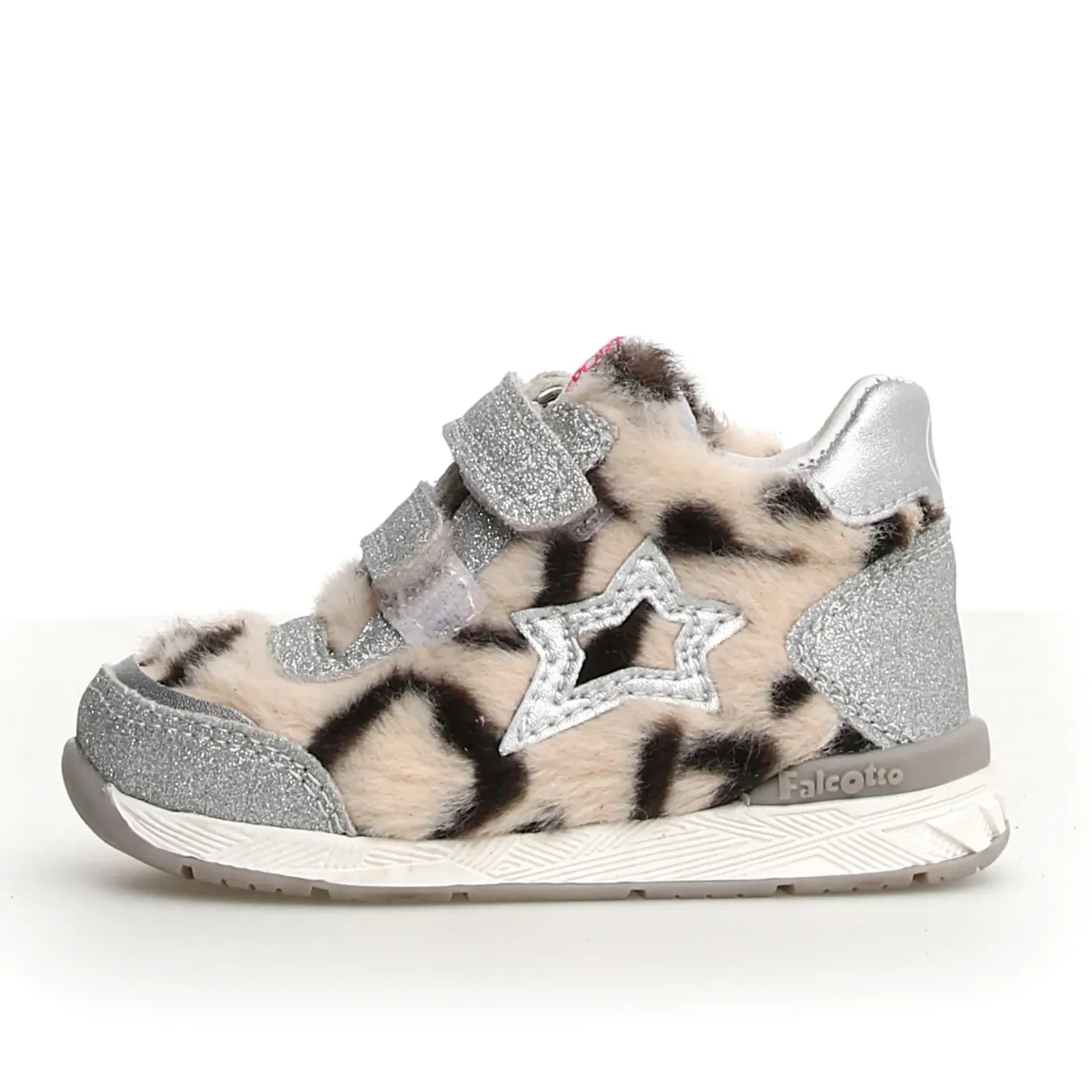 Falcotto New Ferdi 2 Vl Girl's Sneakers - Silver/White/Black light sole