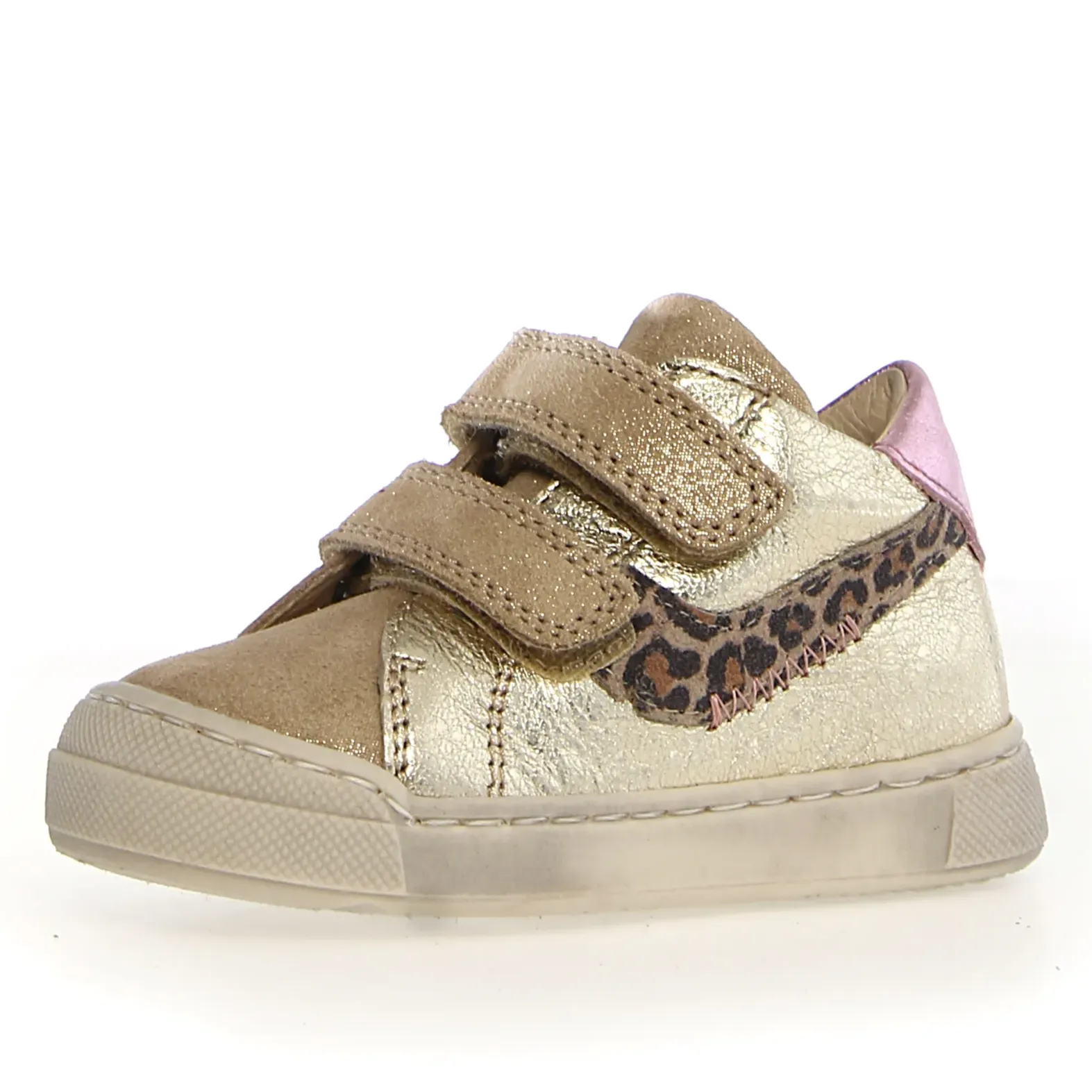 Falcotto Palom Vl Girl's Casual Shoes - Platinum/Pink smooth wear