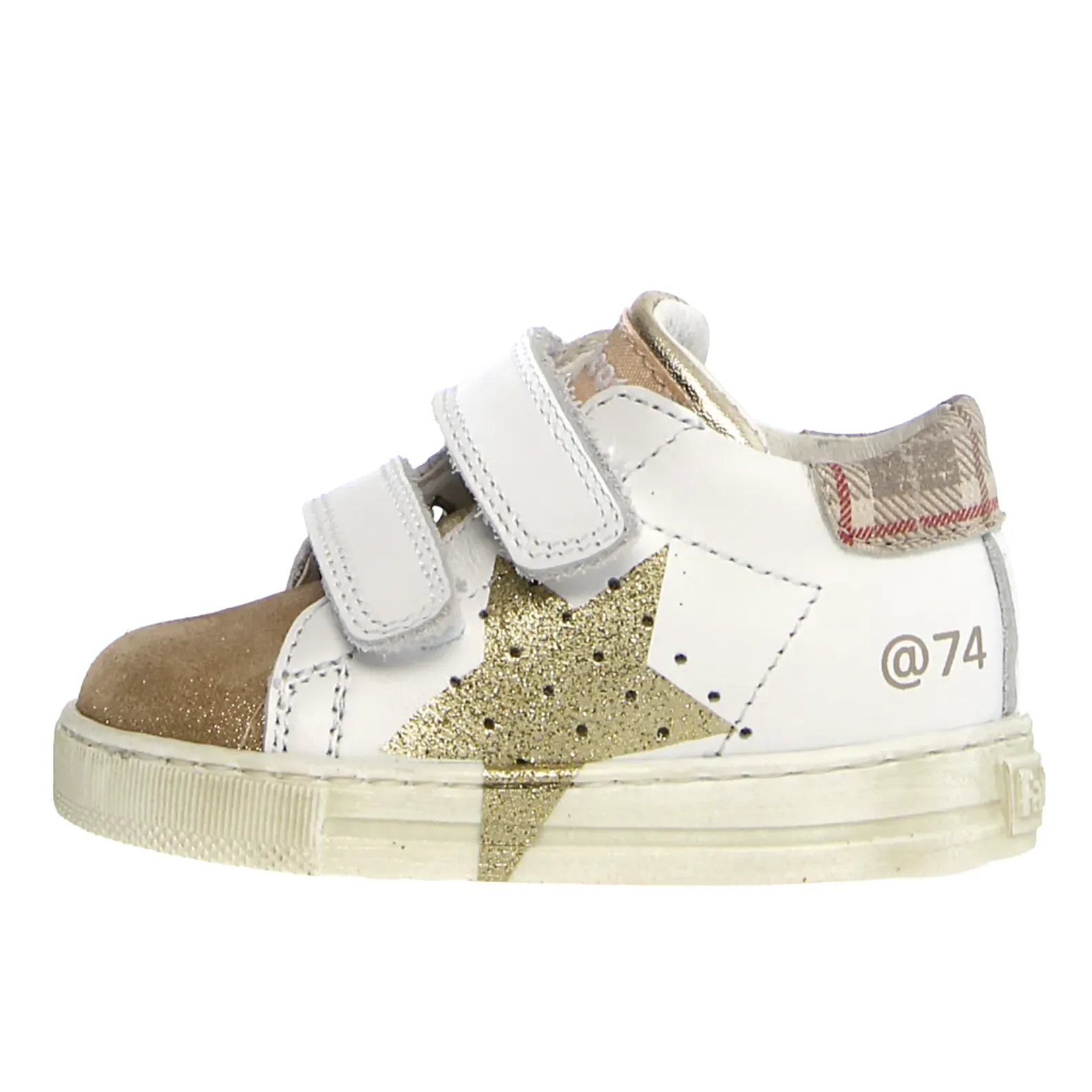 Falcotto Salazar 3 Vl Girl's Casual Shoes - Tartan White/Platinum real wear