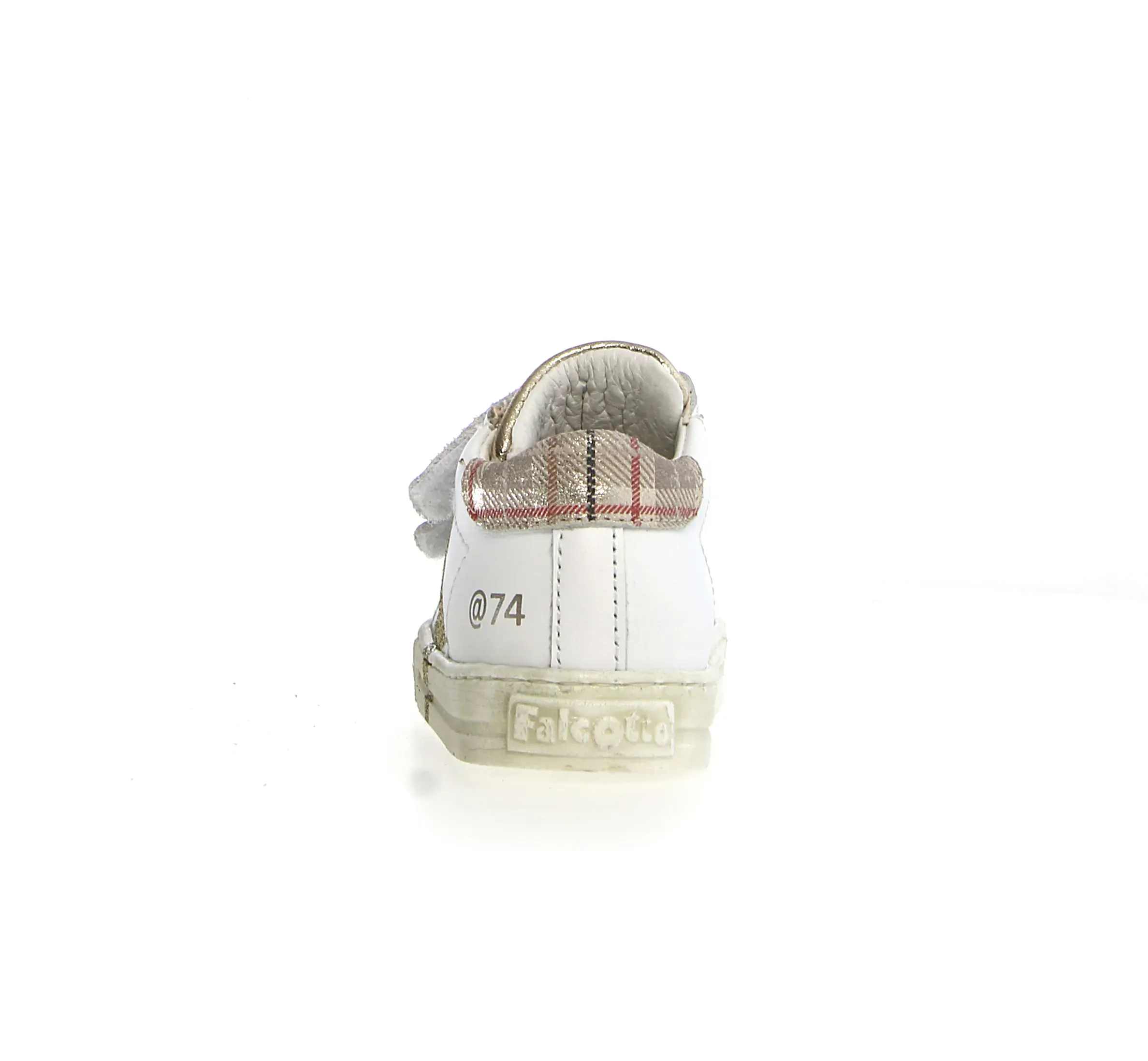Falcotto Salazar 3 Vl Girl's Casual Shoes - Tartan White/Platinum anti slip