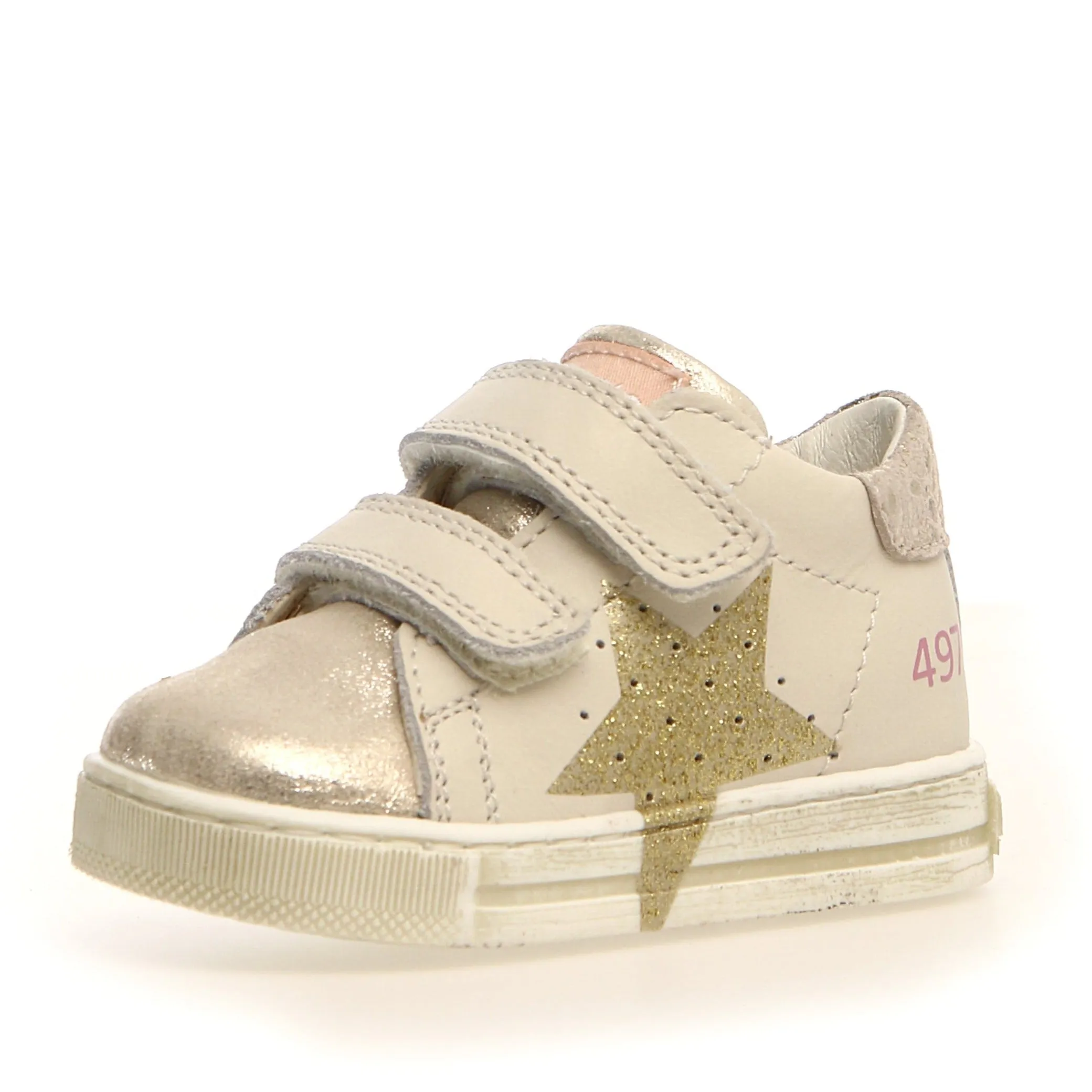Falcotto Salazar VL Girl's Sneakers - Platinum/Milk chill edge