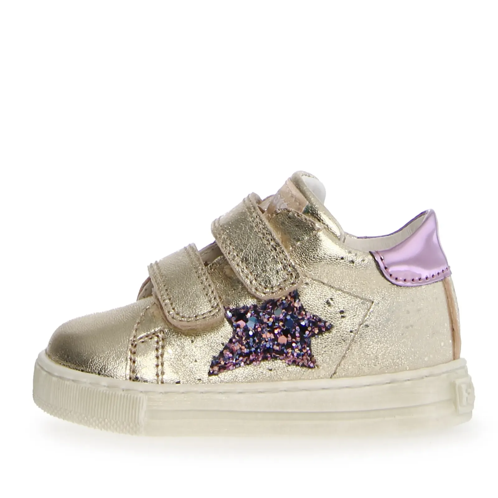 Falcotto Sasha Vl Girl's Casual Shoes - Platinum/Pink soft frame