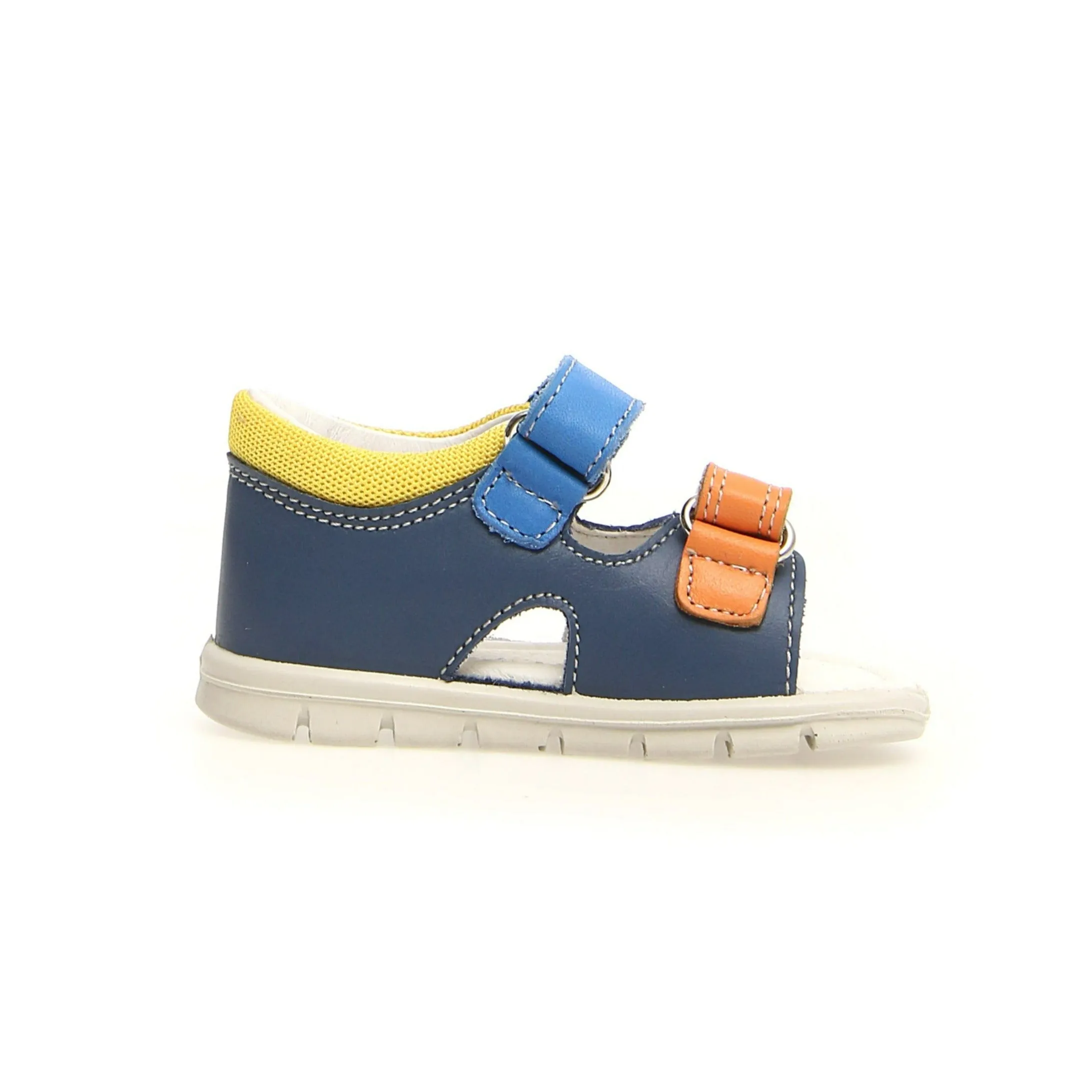 Falcotto Tino Boy's and Girl's Sandals - Azure/Yellow Pool Party