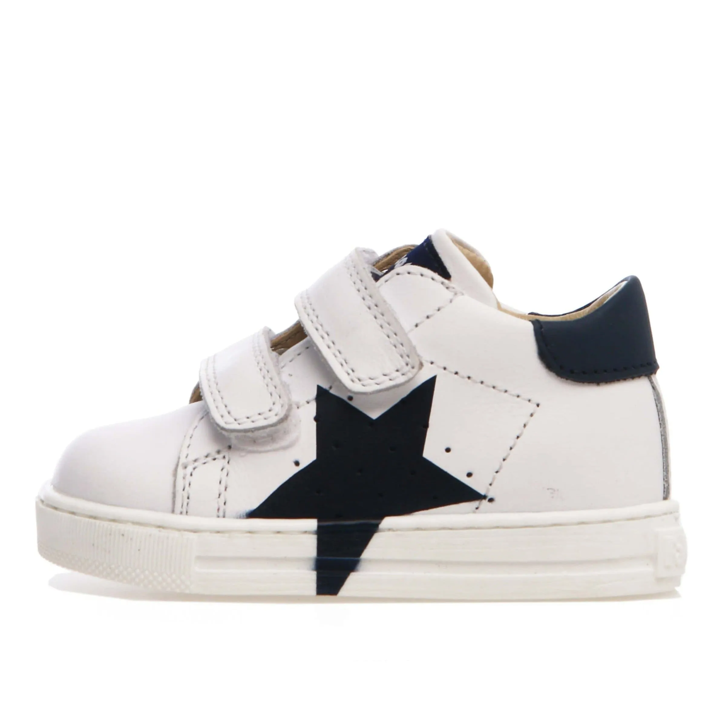 Falcotto Venus Boy's and Girl's Sneakers - White/Navy mood wear