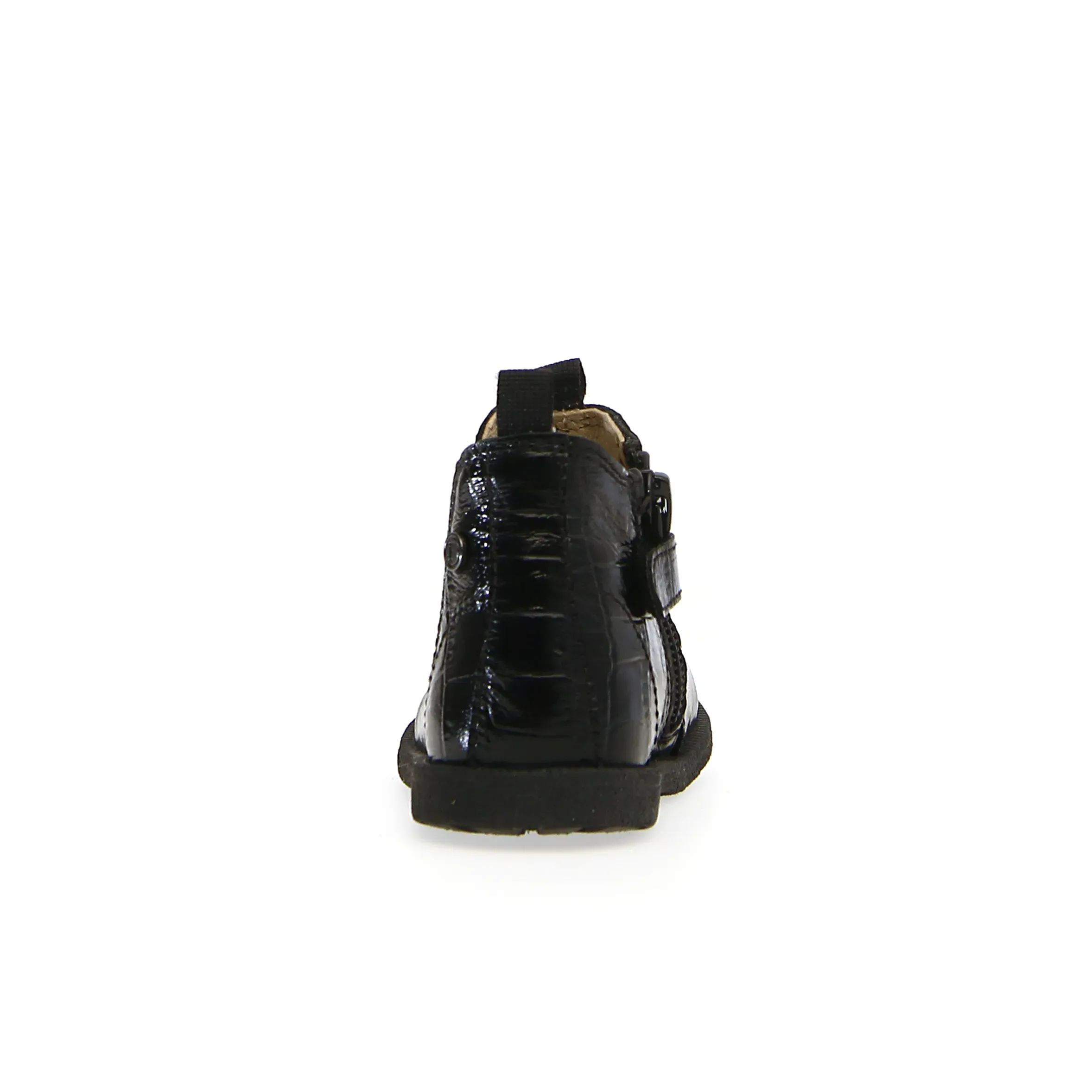 Falcotto Winter Wood Boy's and Girl's Half Boots - Black Embossed travel mate