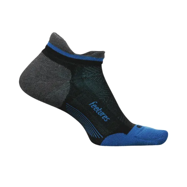 Feetures Elite Max Cushion No Show Tab Black/Blue/Gray Foot Comfort