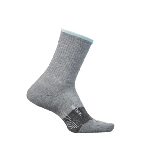 Feetures Trail Max Cushion Mini Crew Light Grey Trend Collaboration